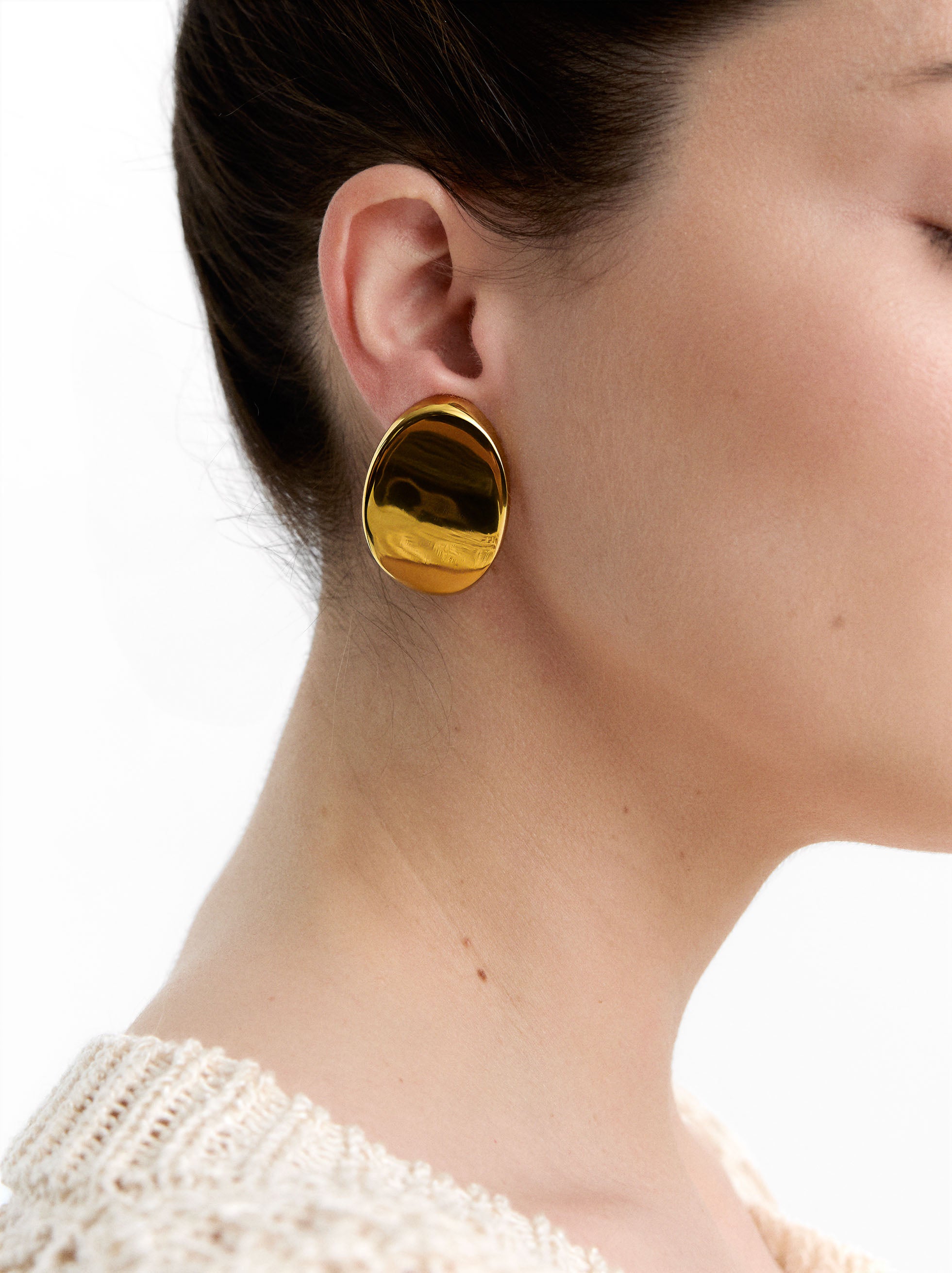 Pendientes Ovalados - Acero Inoxidable