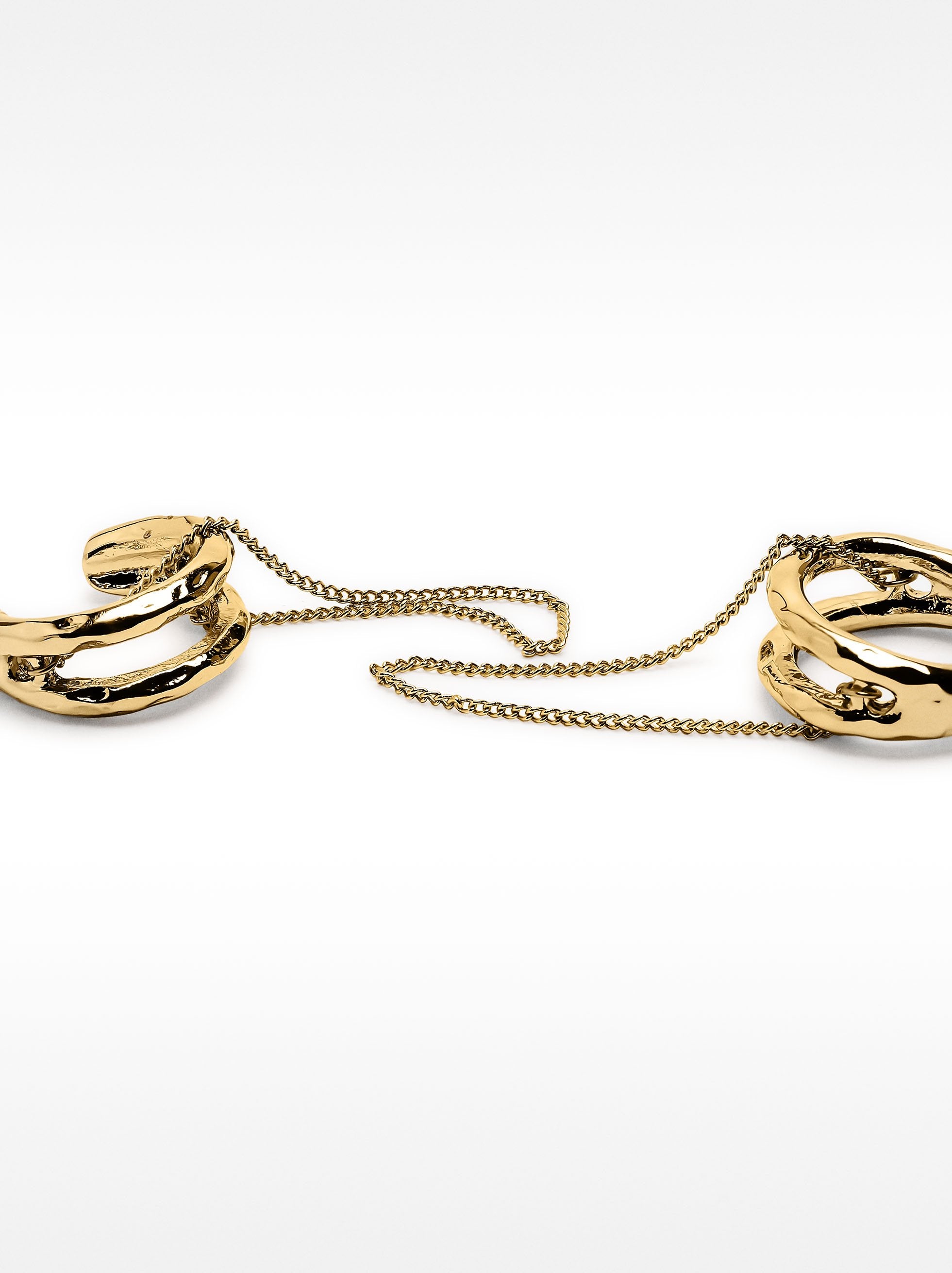 Aros Efecto Doble Con Cadena