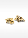 Pendientes Media Flor Con Perlas