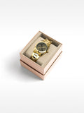 Reloj Dorado Com Pulsera De Acero Inoxidable