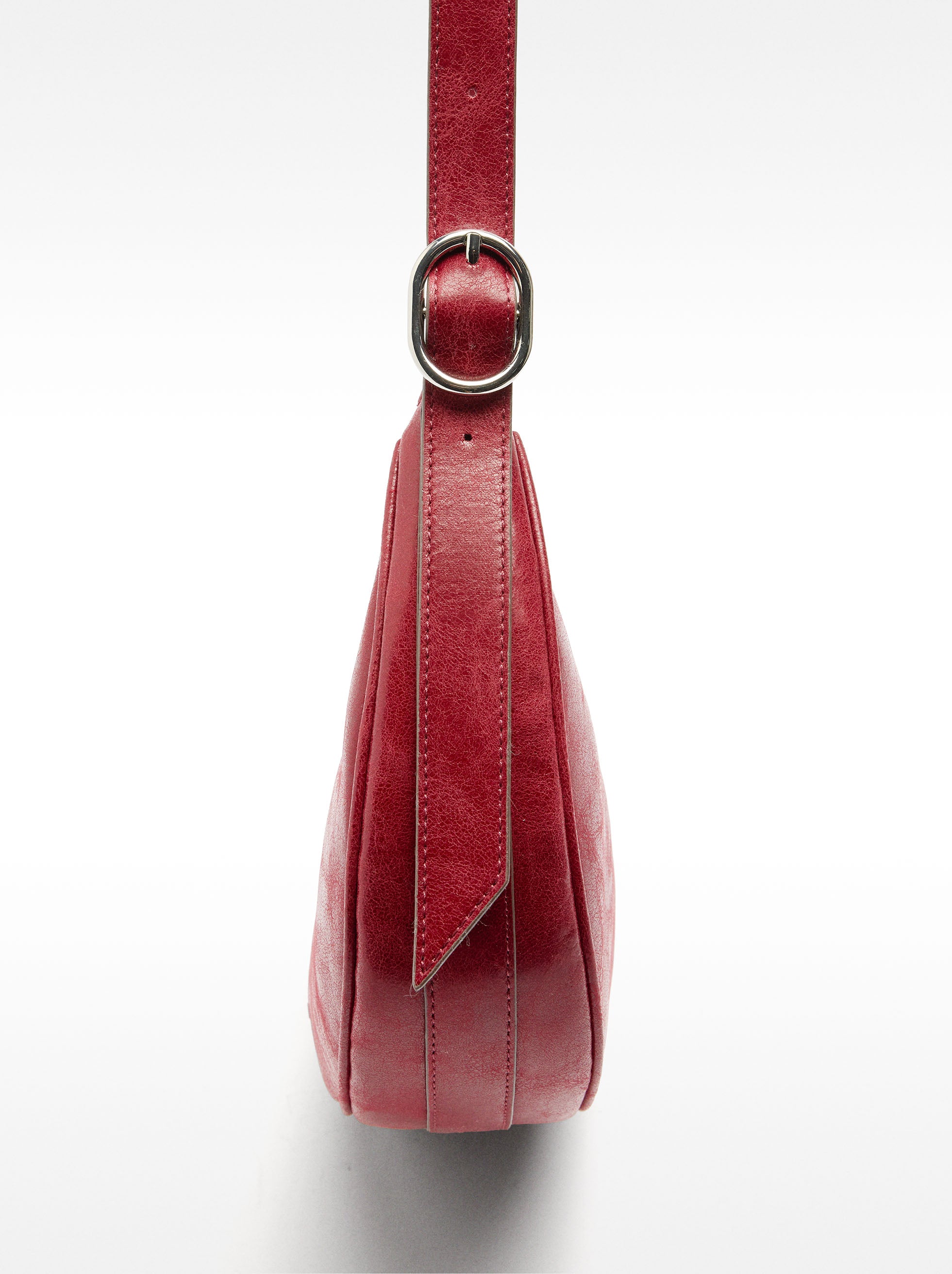 Bolso De Hombro Hobo Efecto Craquelado