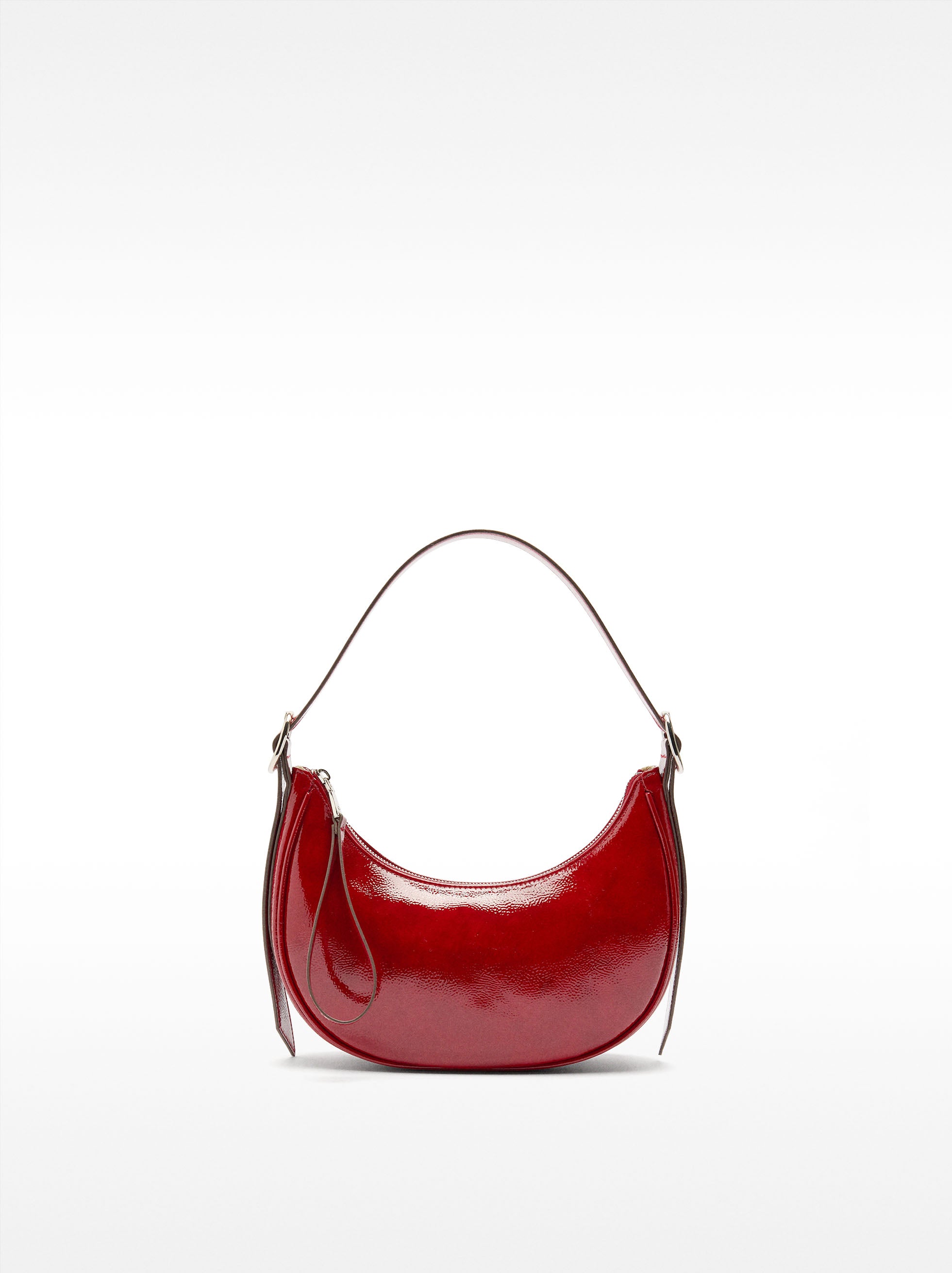 Bolso De Hombro Hobo Acharolado