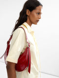 Bolso De Hombro Hobo Acharolado