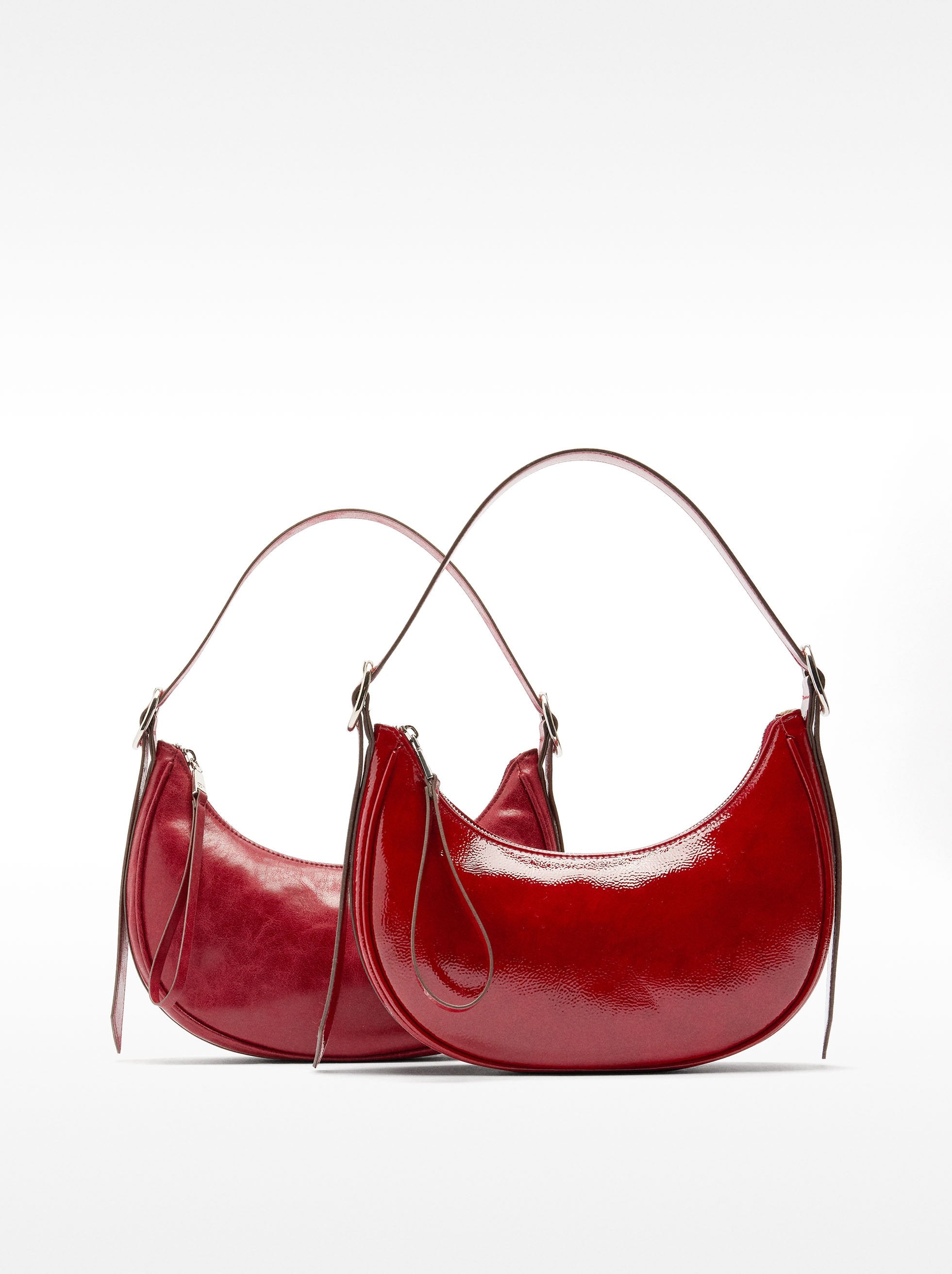Bolso De Hombro Hobo Acharolado