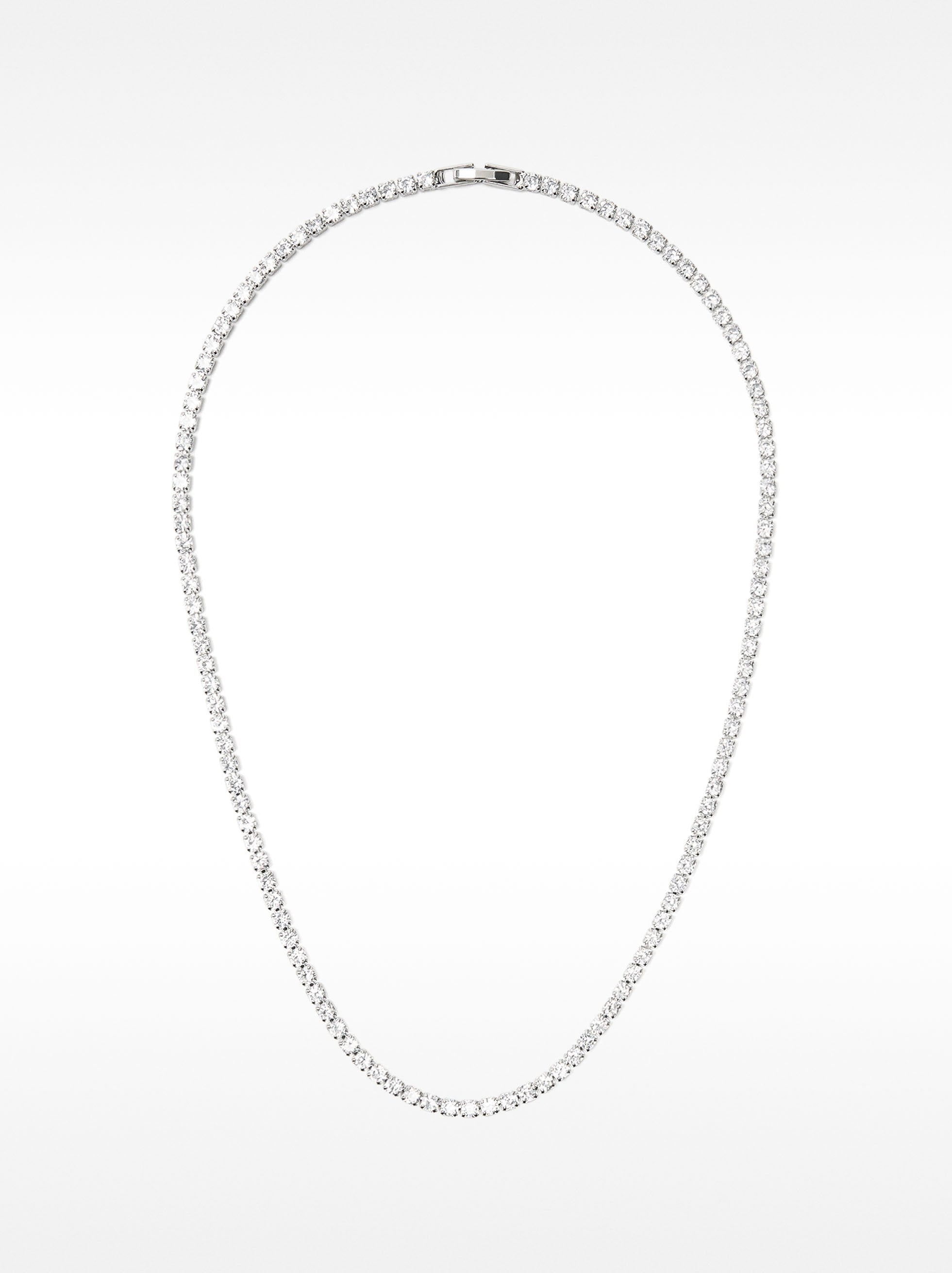 Set De Collar Y Pulsera Con Circonitas