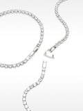 Set De Collar Y Pulsera Con Circonitas