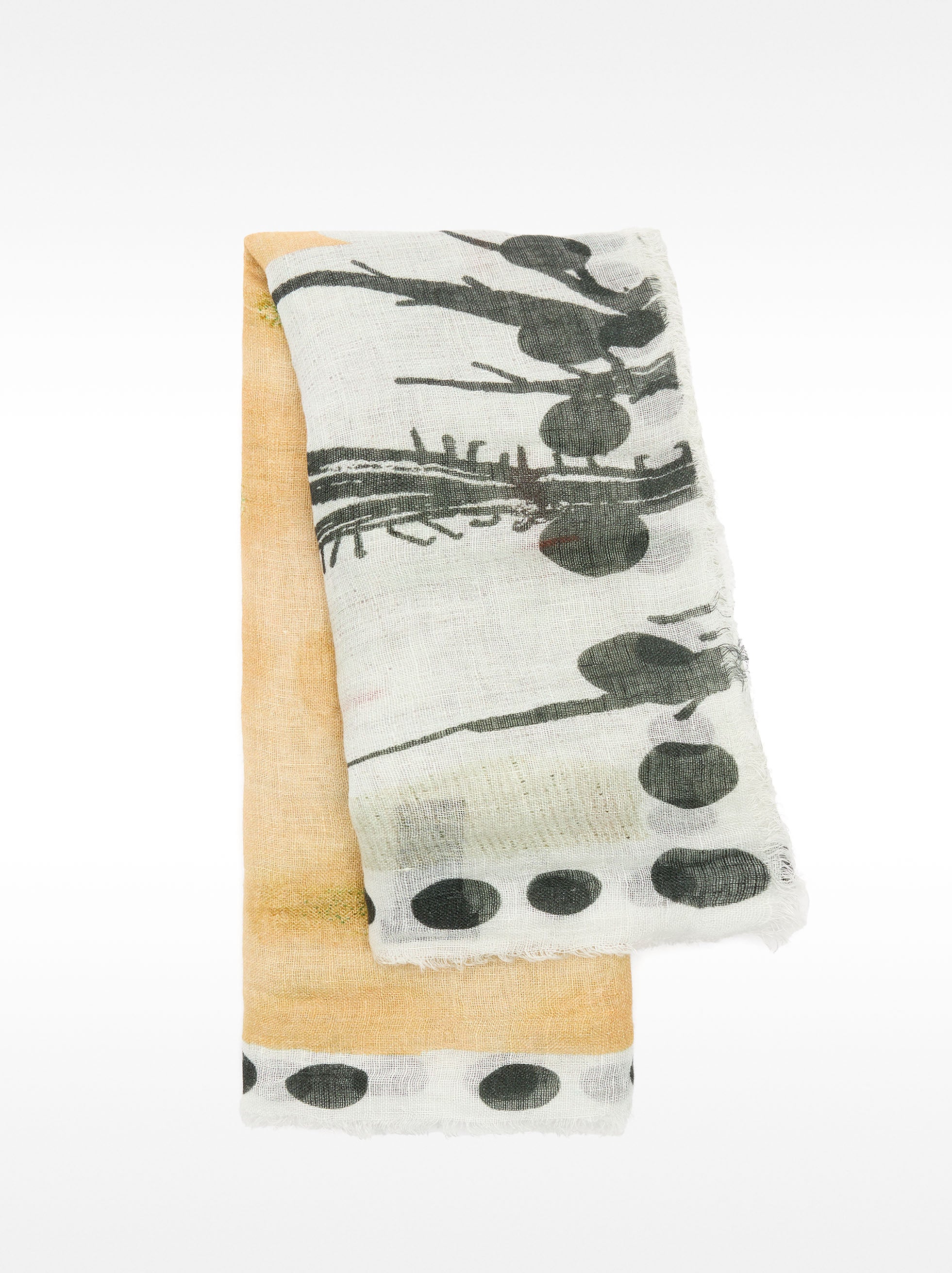 Pañuelo Estampado 100 % Lino