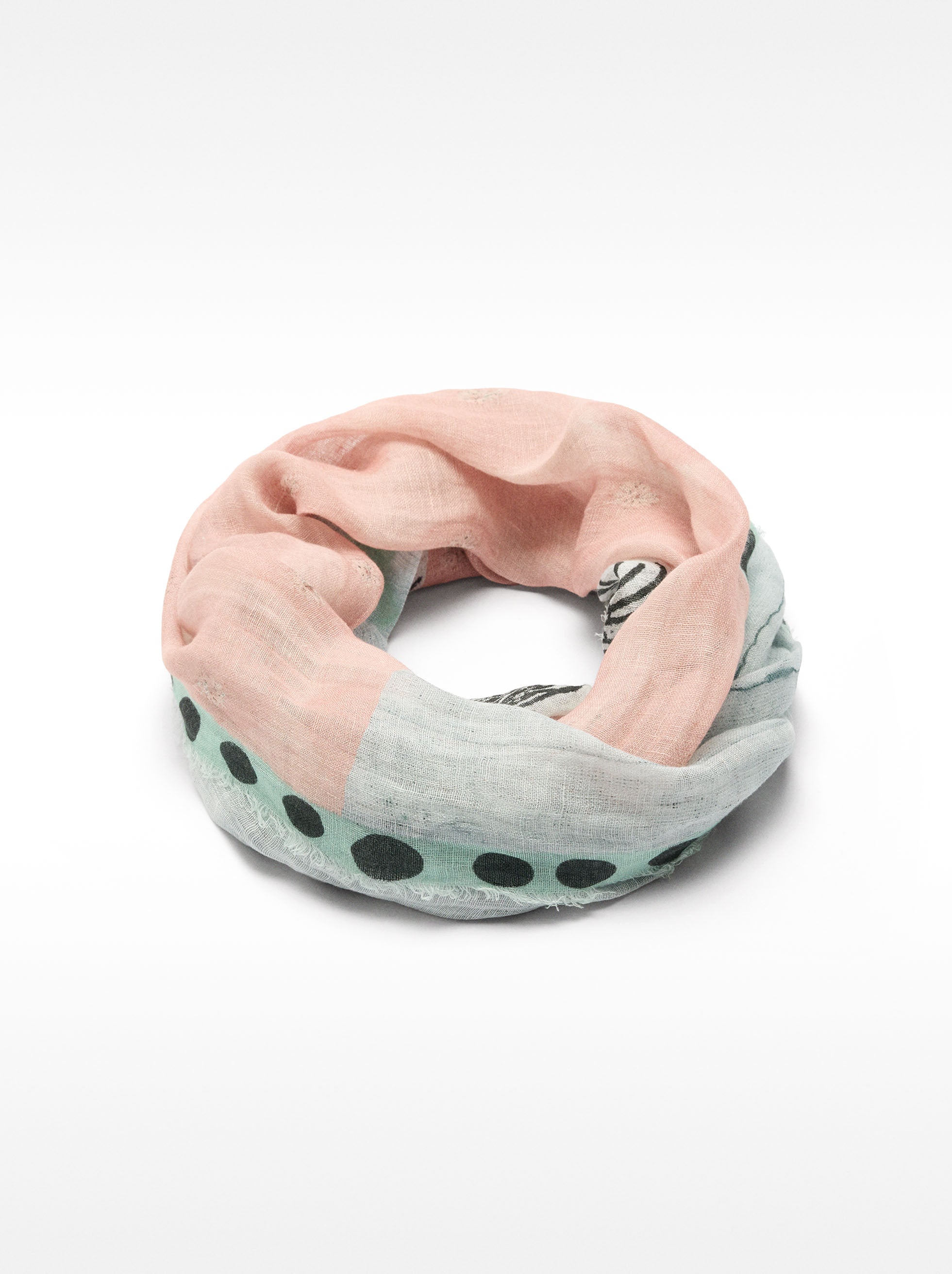 Pañuelo Estampado 100 % Lino