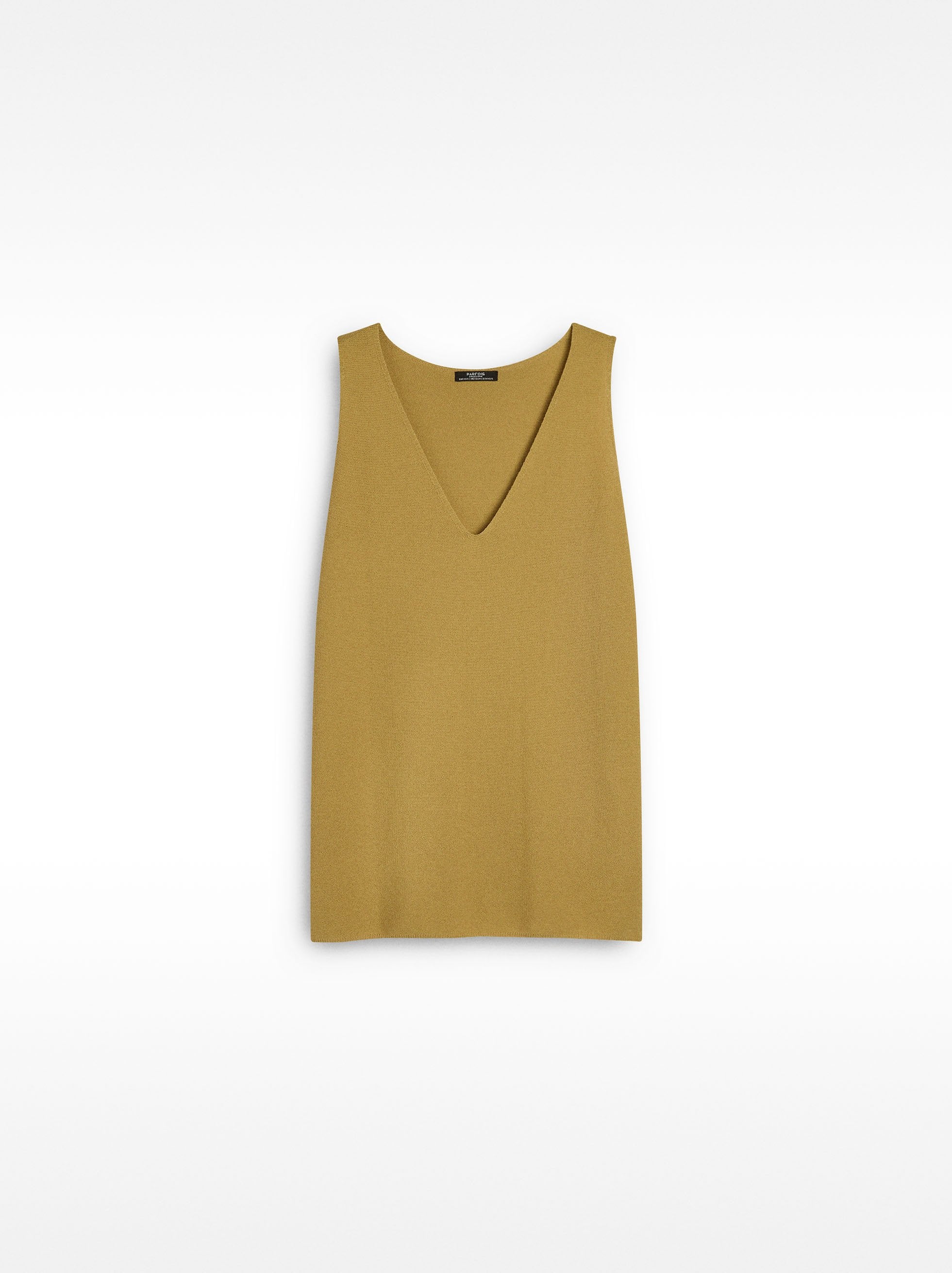 Top De Punto Con Cuello V