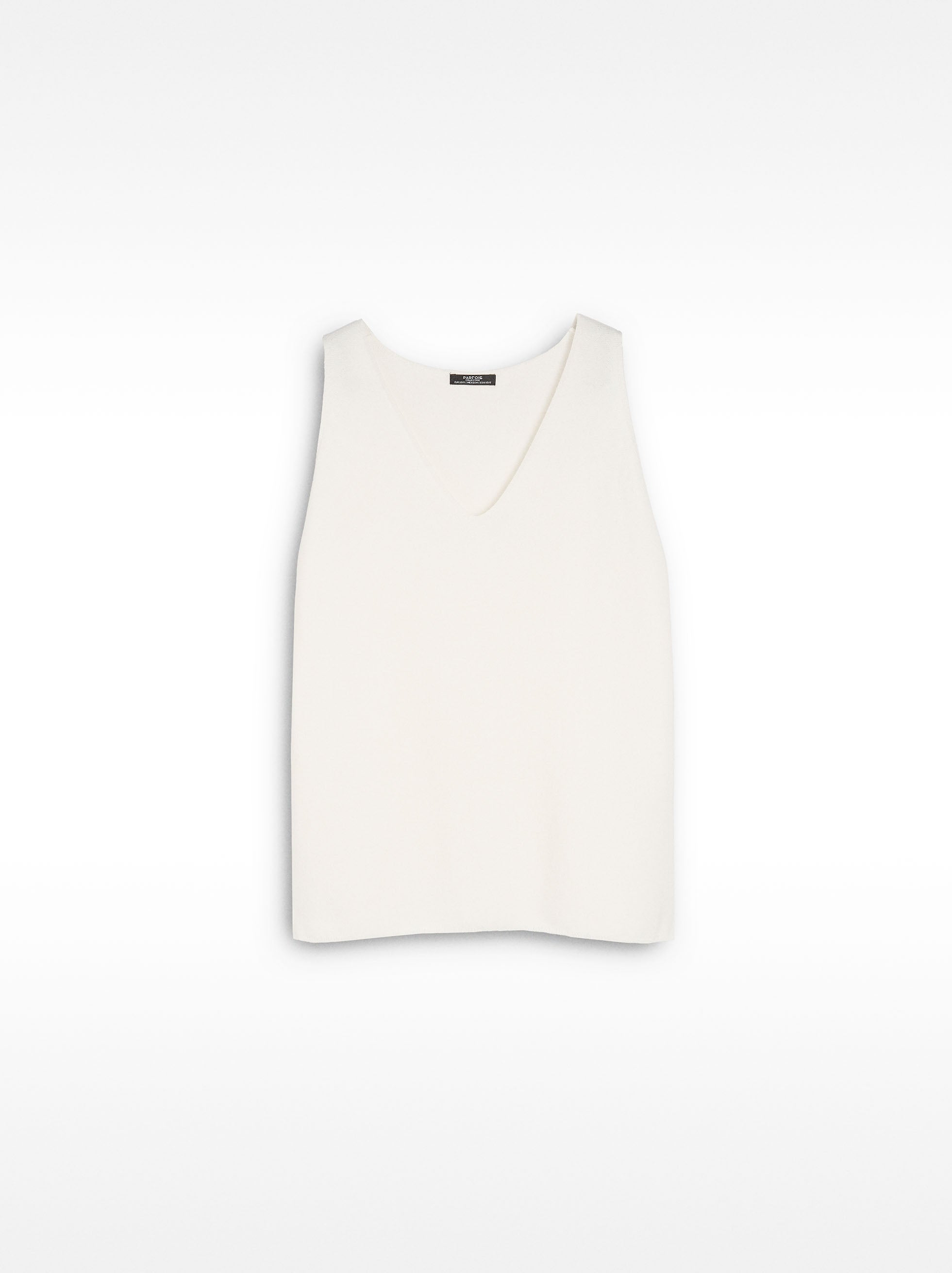 Top De Punto Con Cuello V