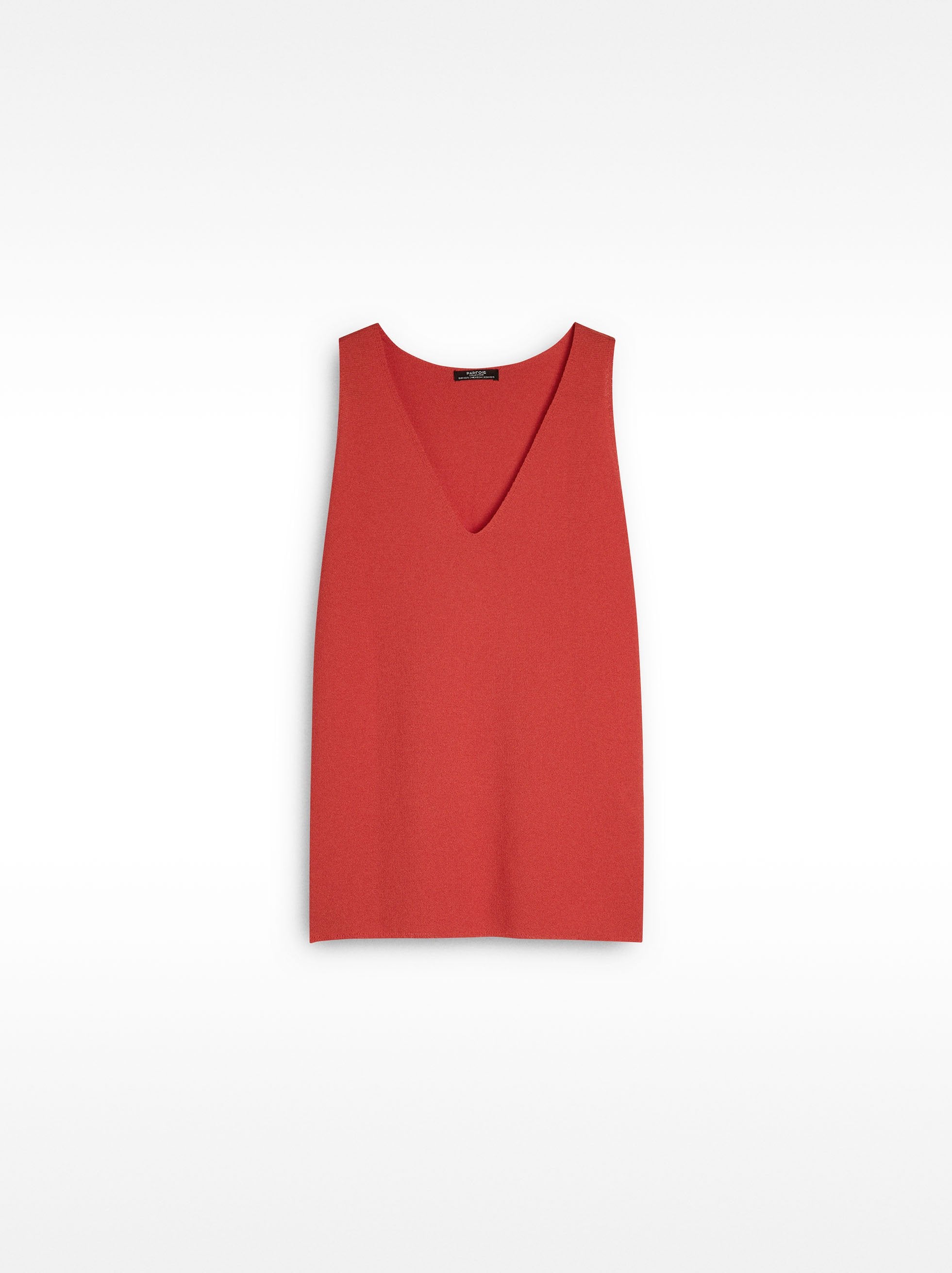 Top De Punto Con Cuello V