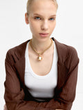 Collar Cordón Con Colgante Esfera
