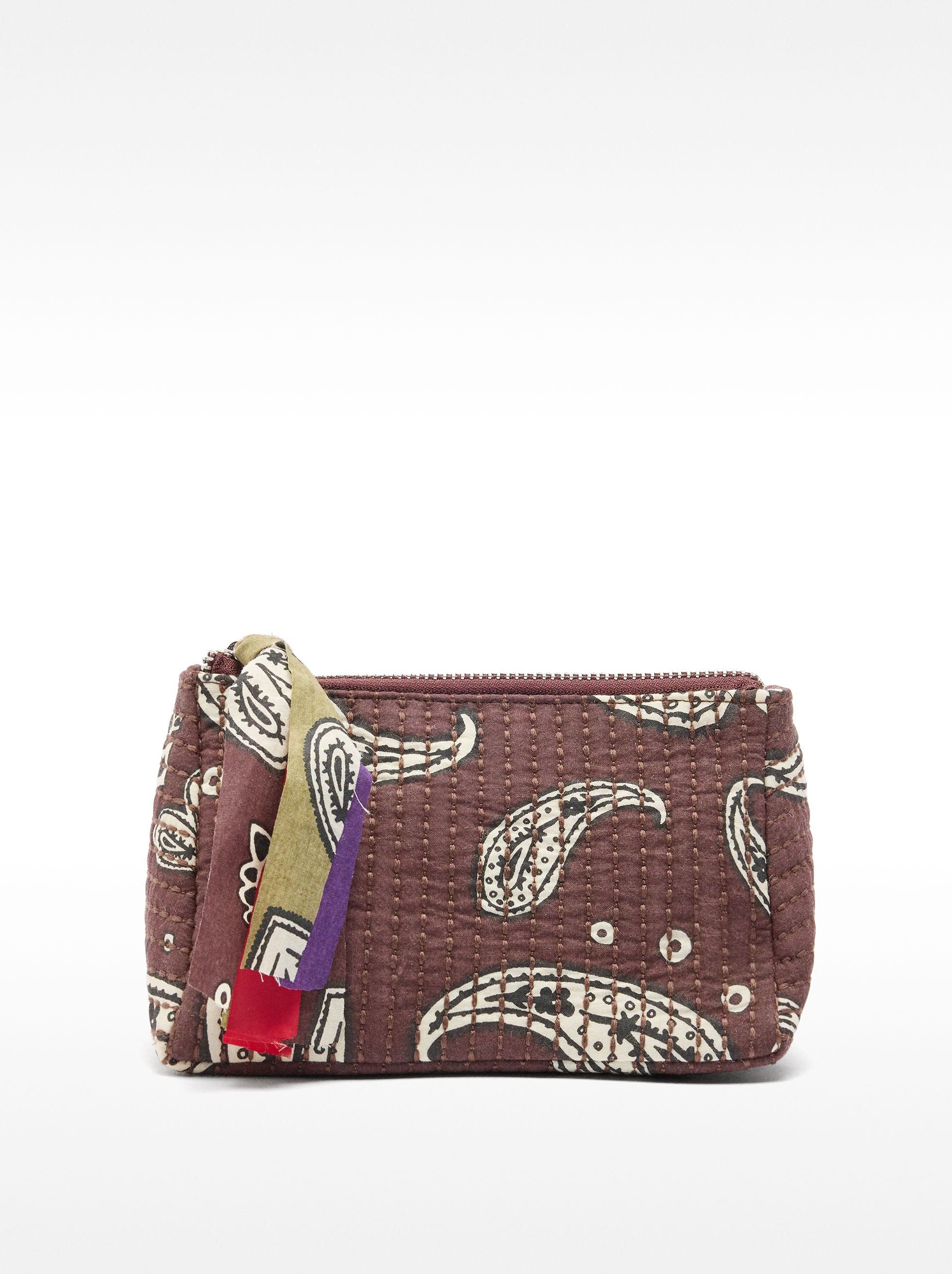 Neceser Estampado Con Detalle De Costura