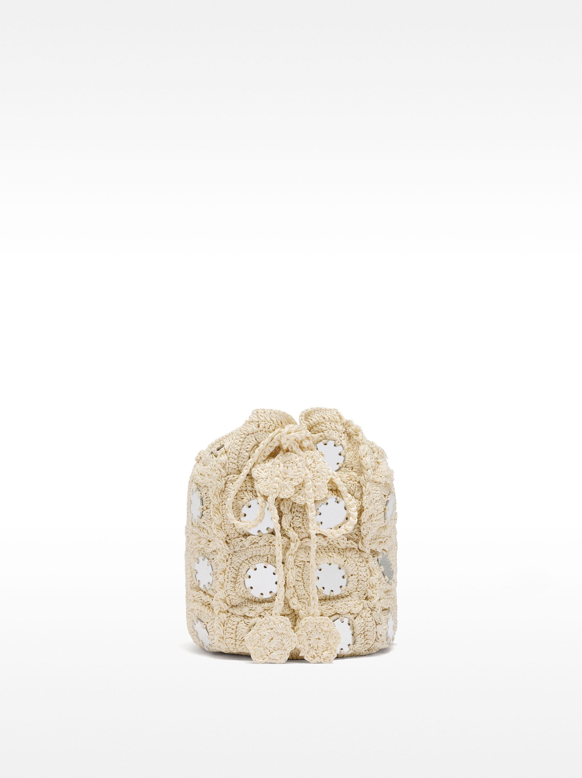 Bolso Bombonera De Punto Con Detalles De Espejos