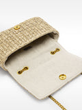 Bolso De Hombro De Efecto Rafia