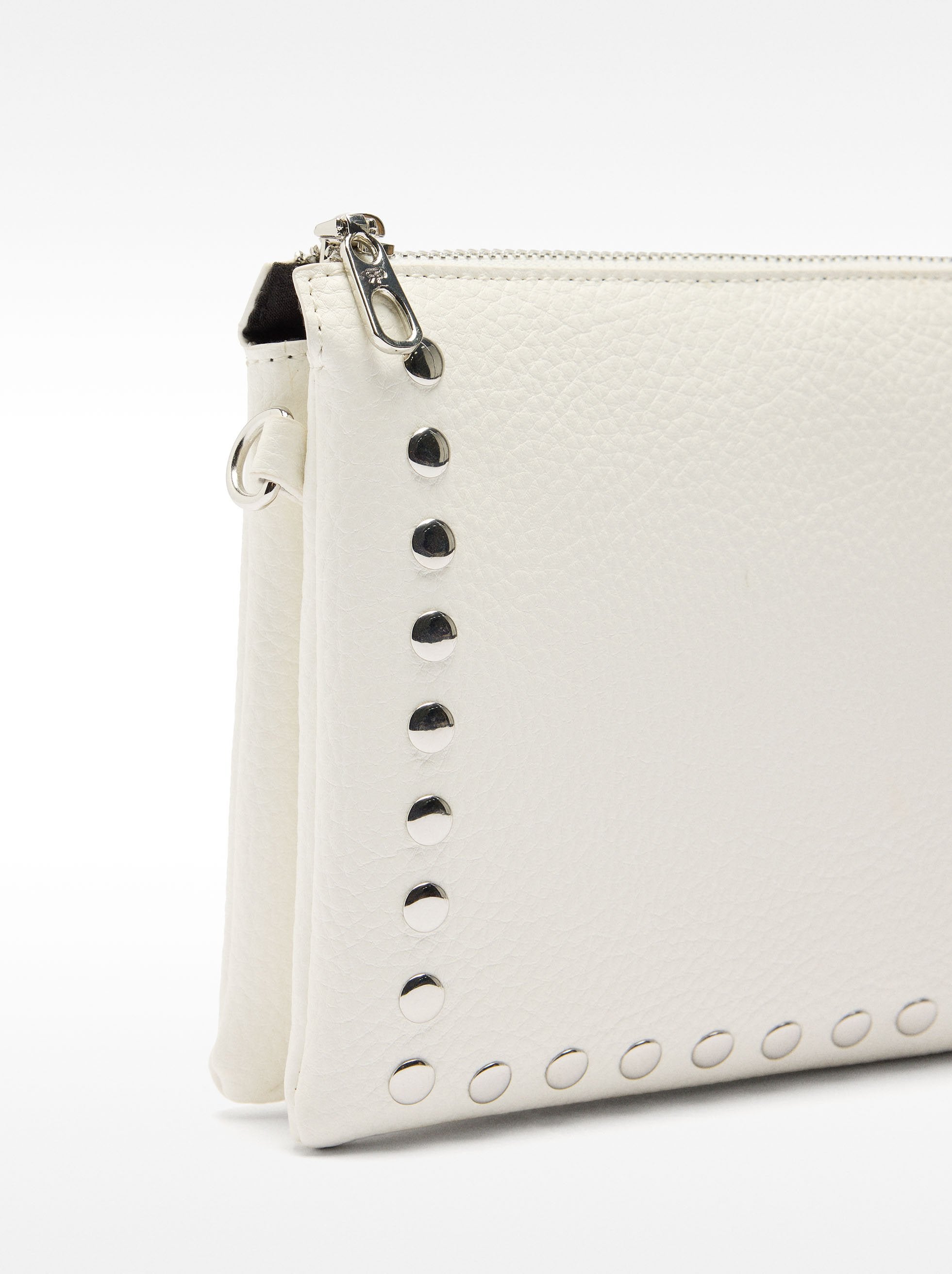 Bolso Bandolera Doble Con Tachuelas