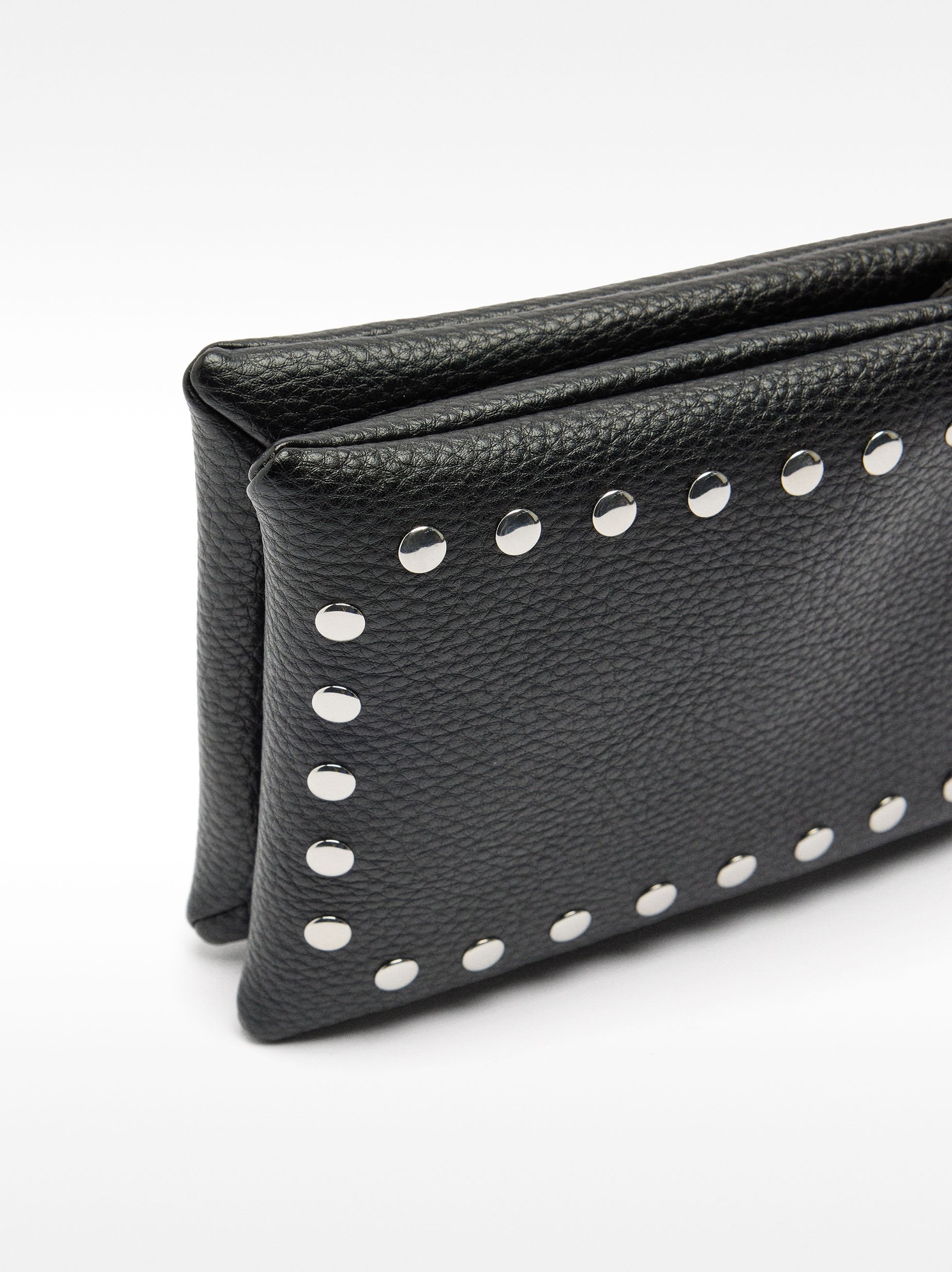 Bolso Bandolera Doble Con Tachuelas