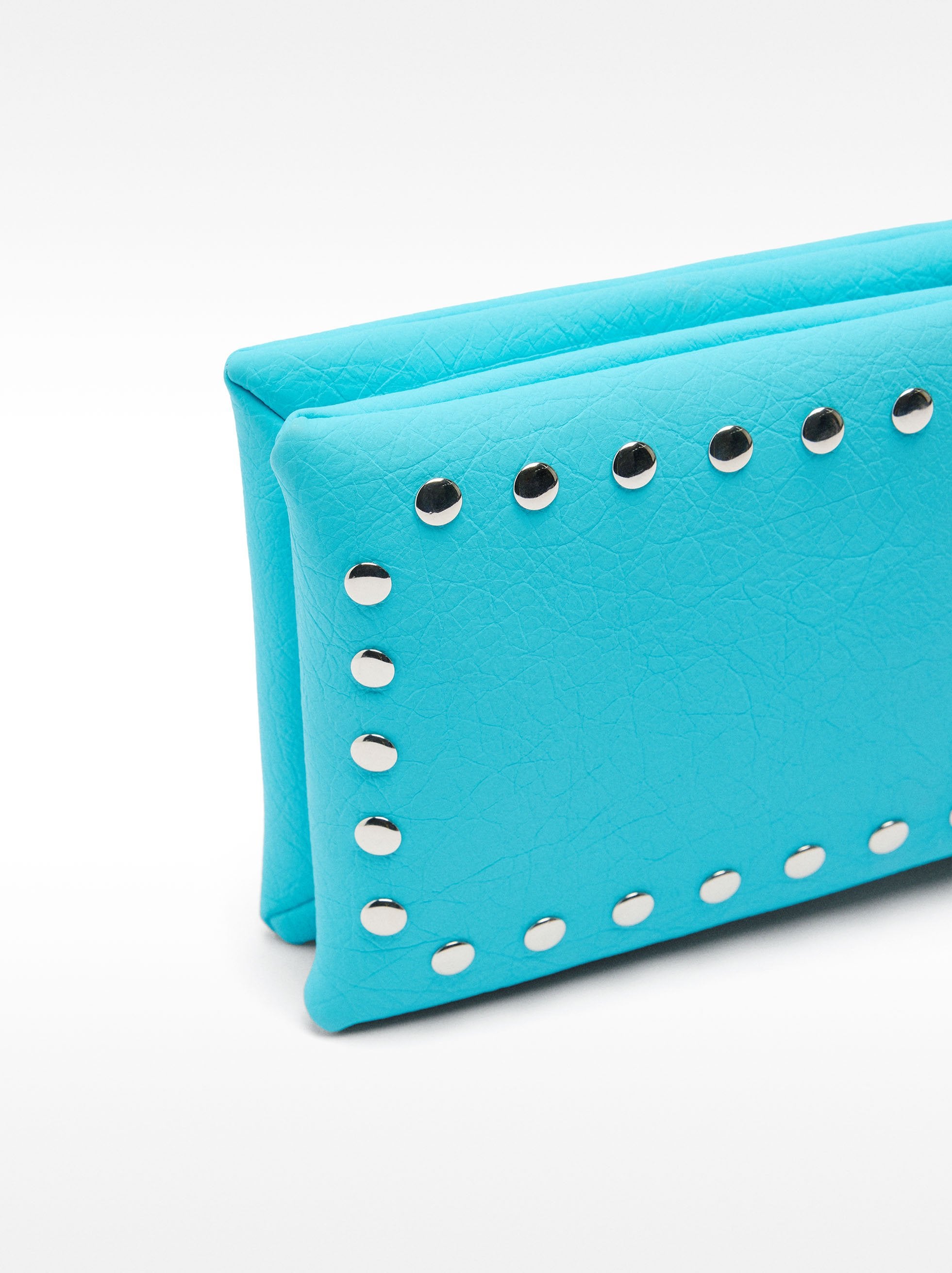 Bolso Bandolera Doble Con Tachuelas