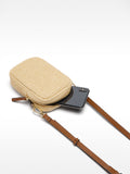 Bolso Para Móvil Efecto Rafia