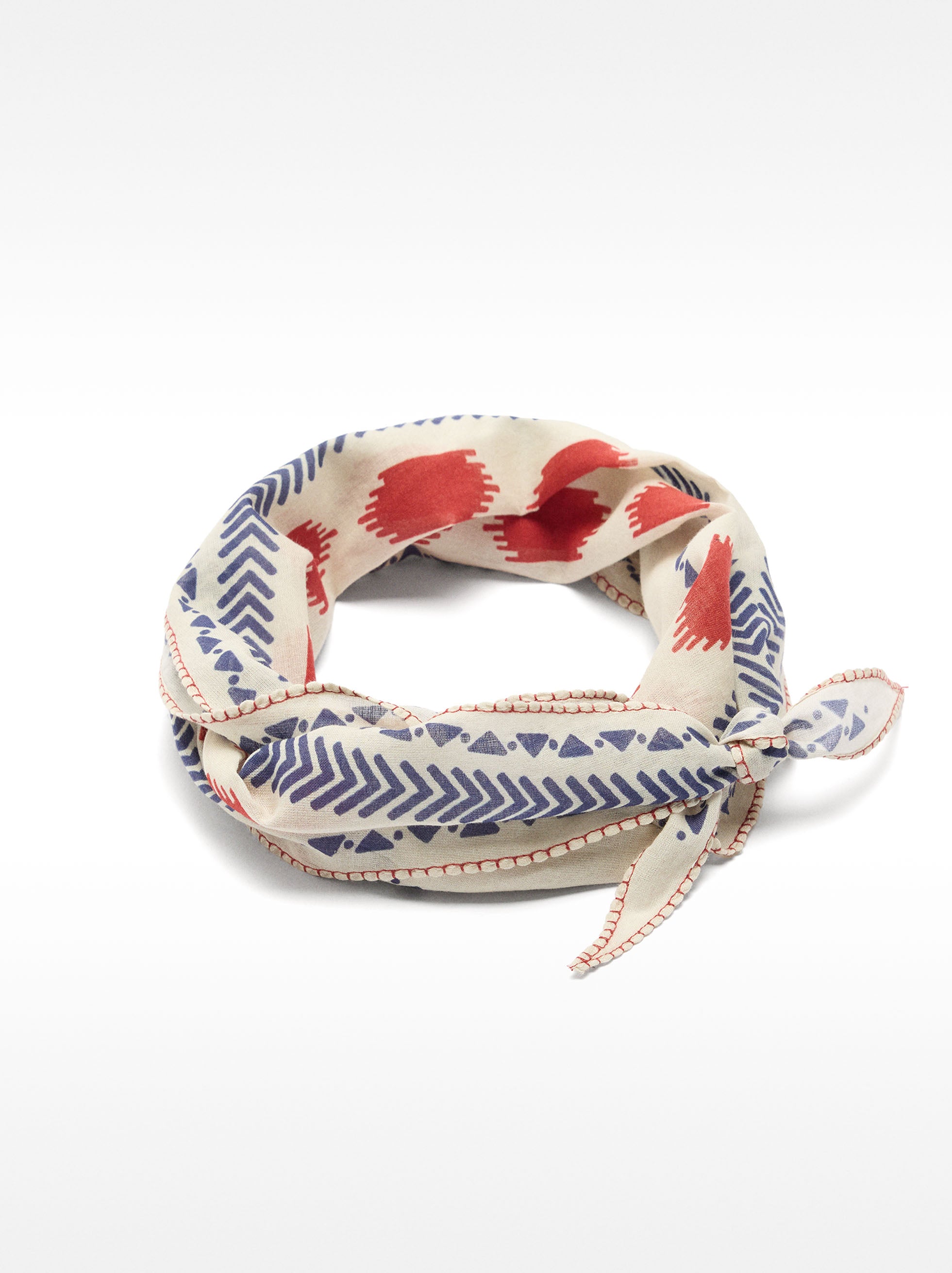 Bufanda Estampada De 100 % Algodón