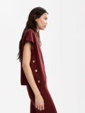 Camiseta Con Botones Laterales