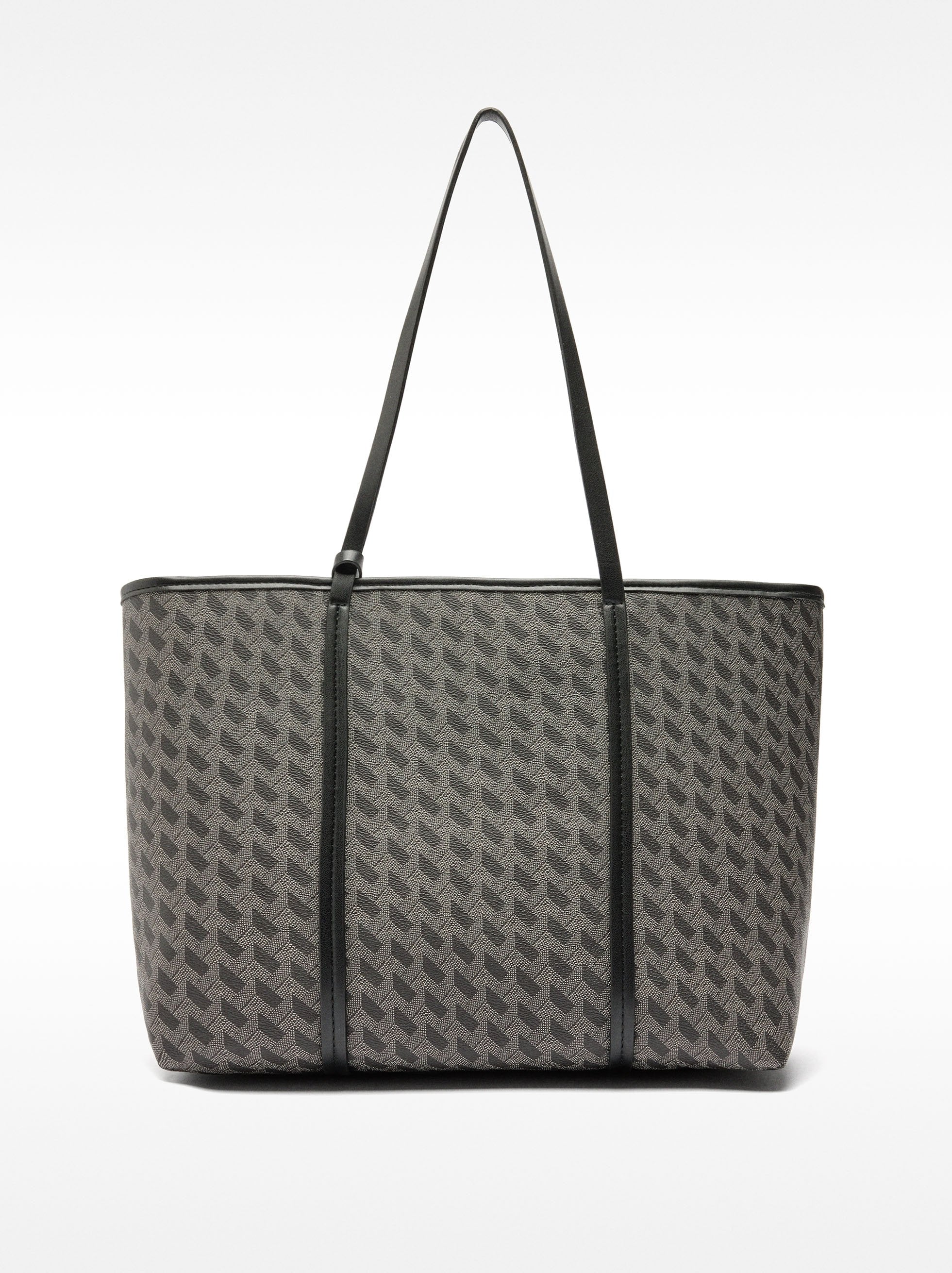Bolso Shopper Con Colgante