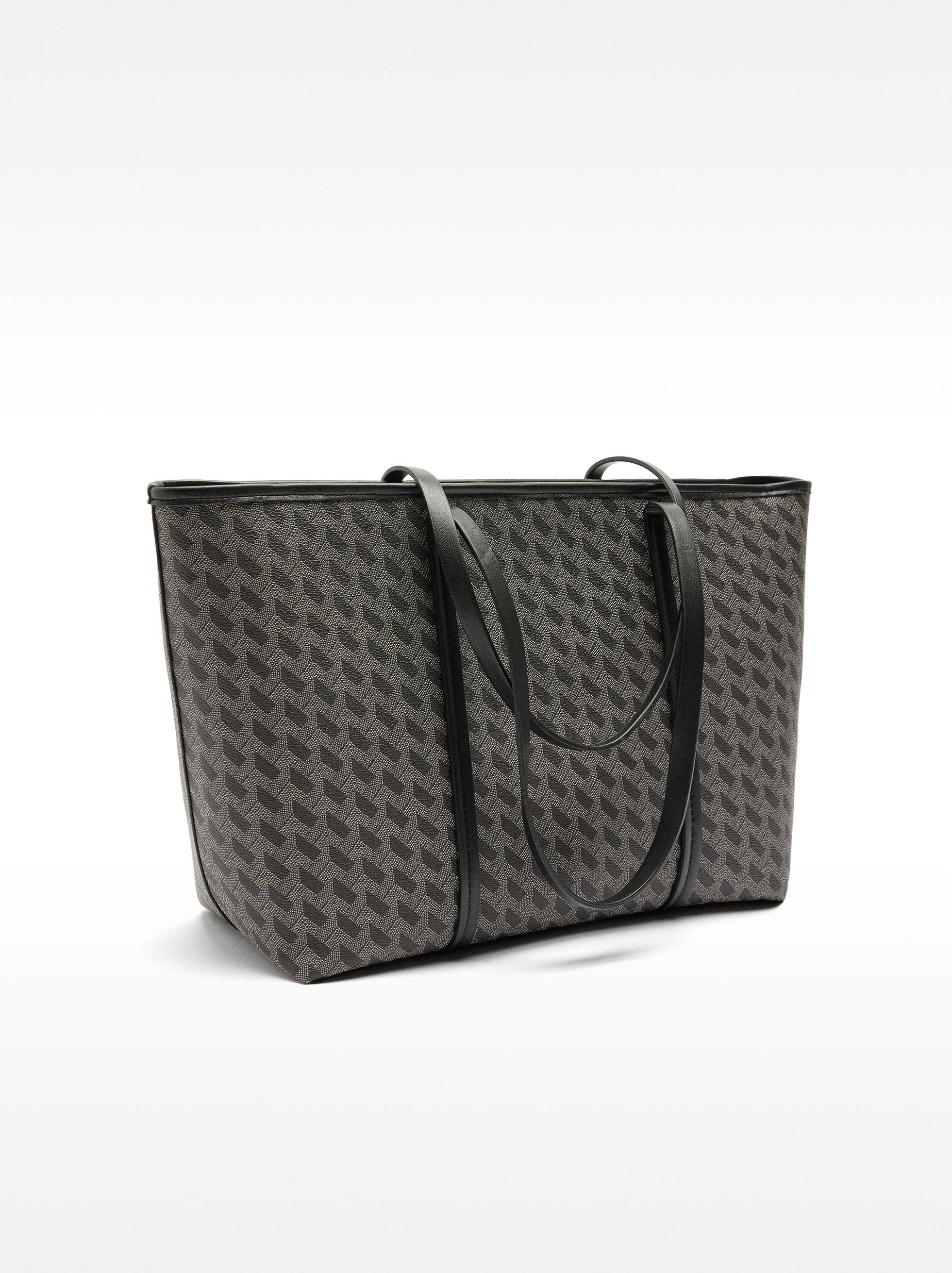 Bolso Shopper Con Colgante