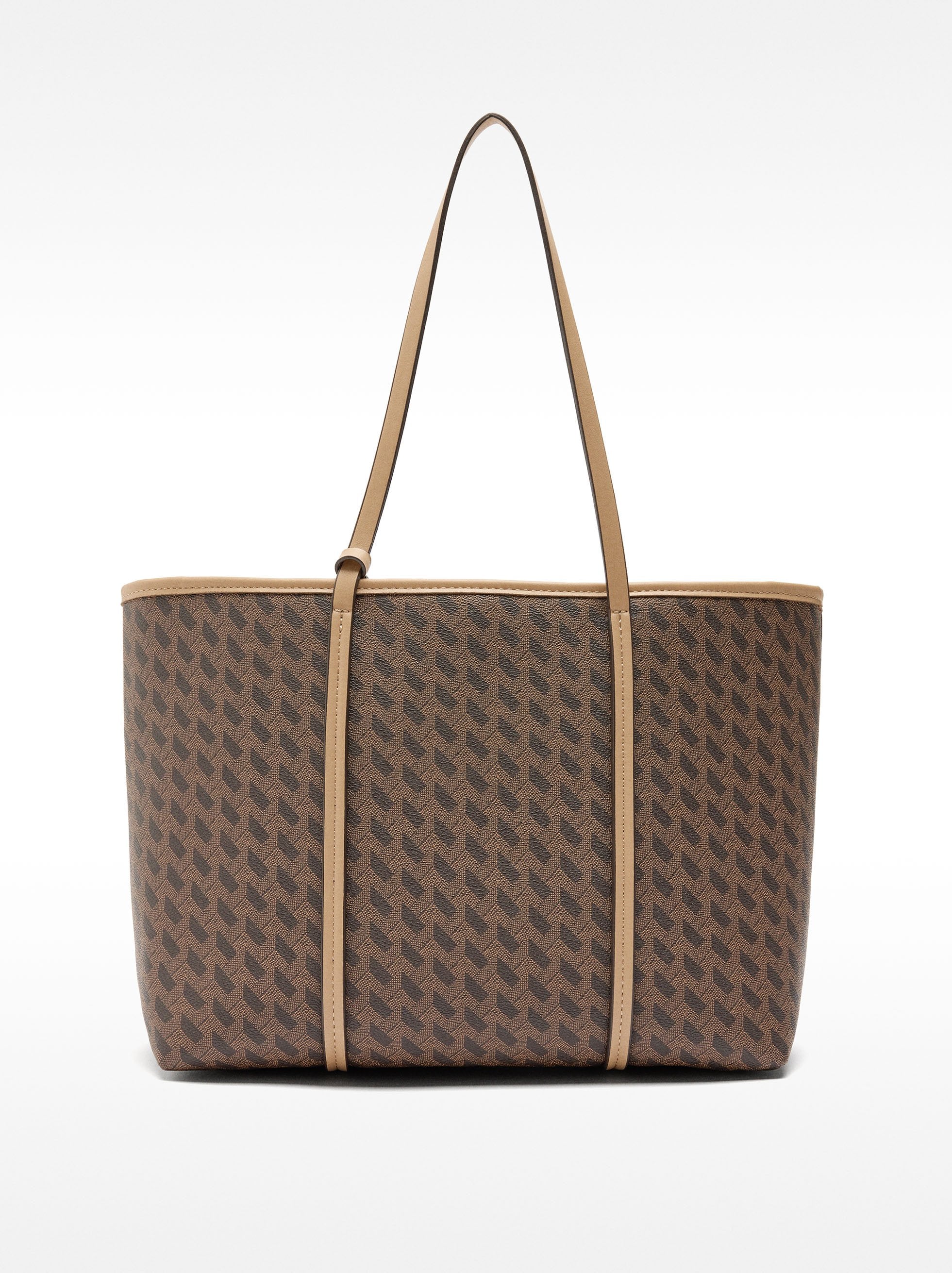 Bolso Shopper Con Colgante
