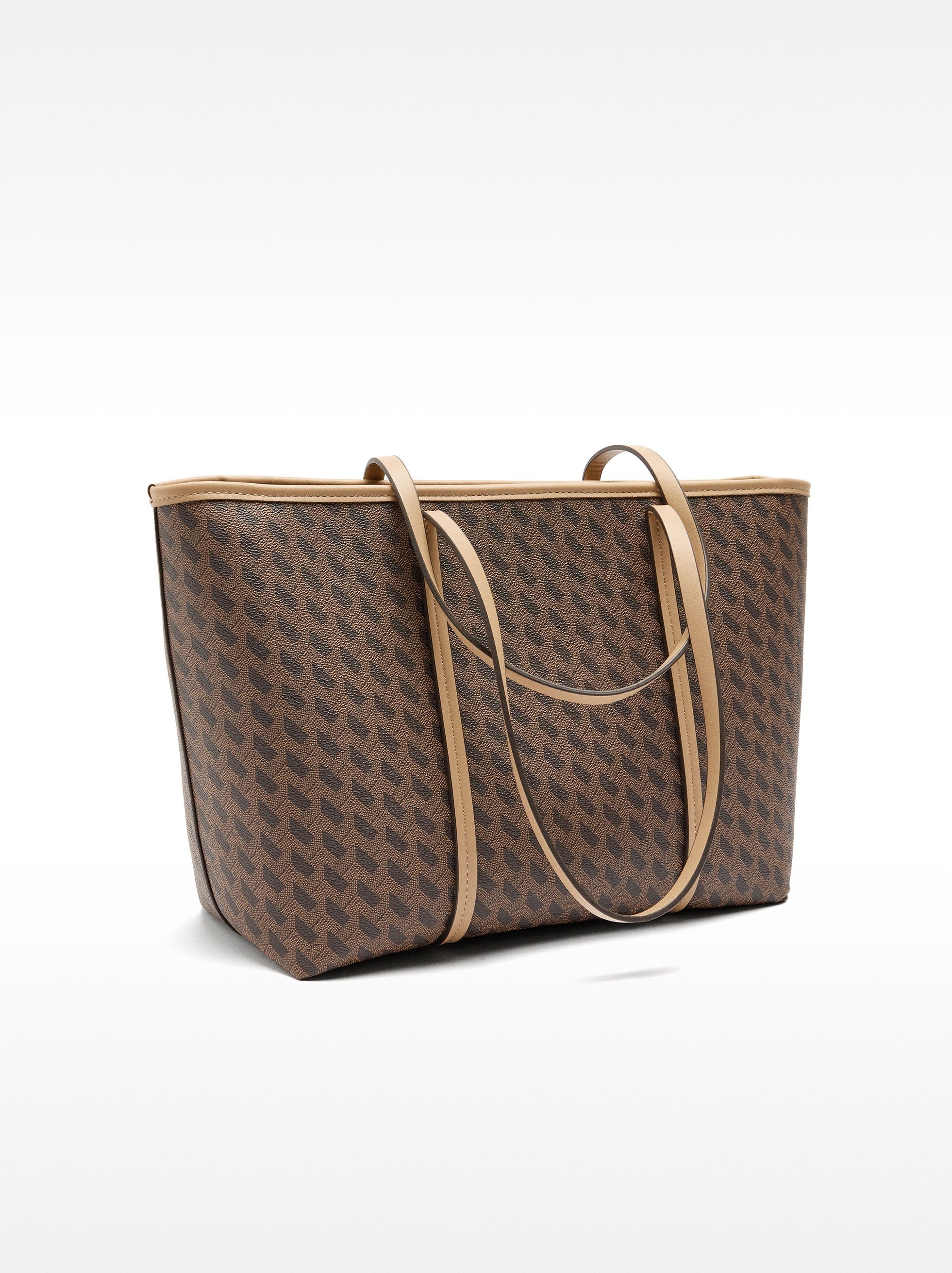 Bolso Shopper Con Colgante