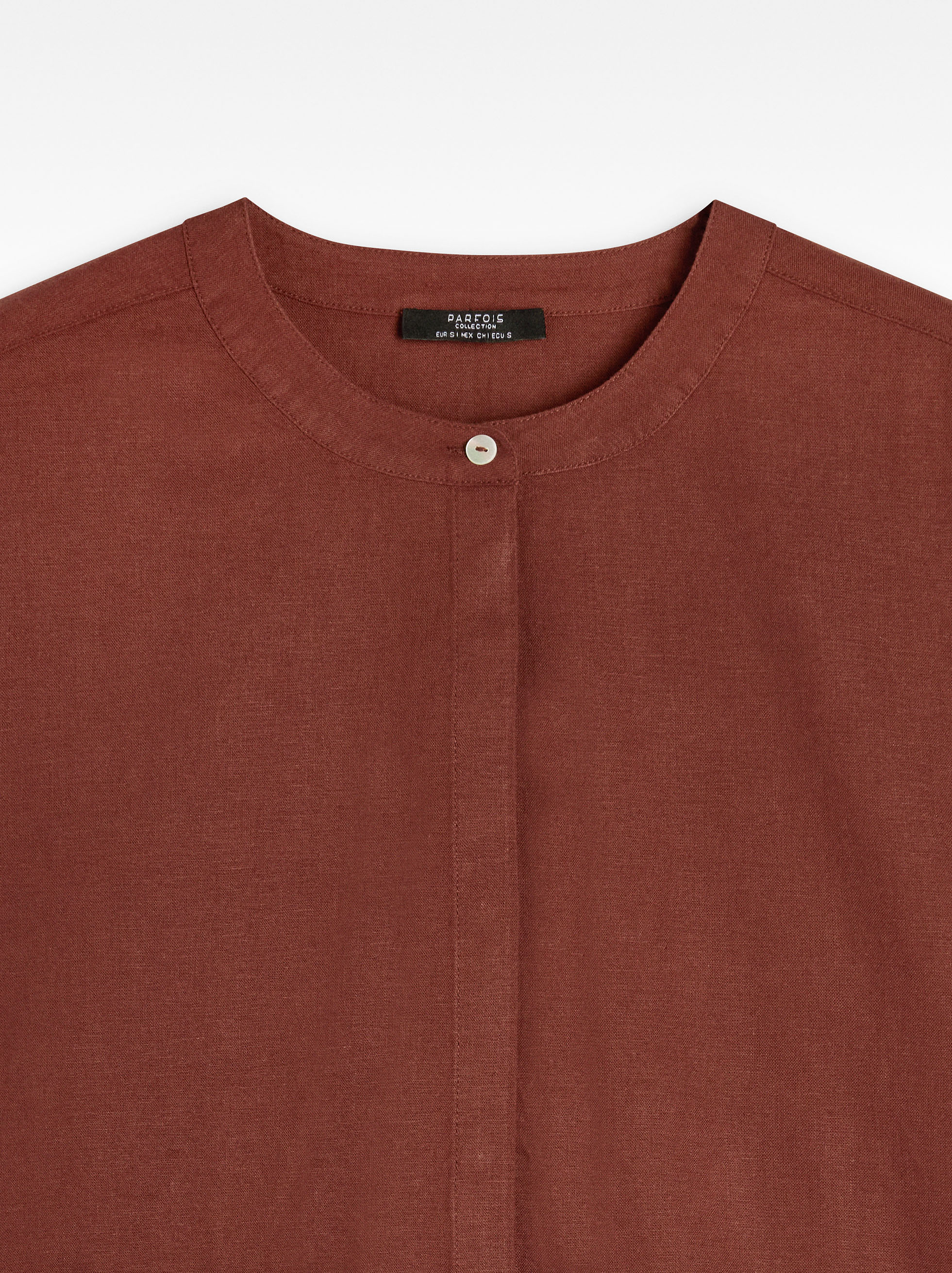 Camisa Manga Corta De Lino