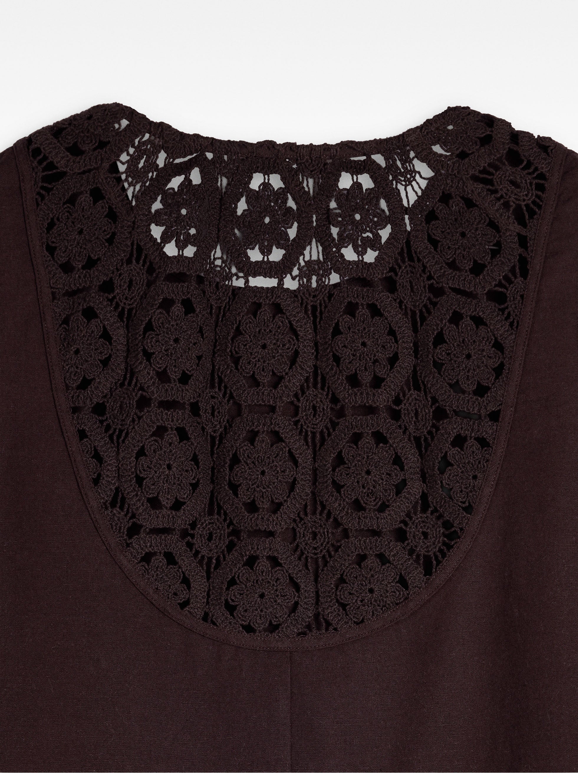 Vestido De Algodón Y Lino