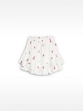 Falda Corta Con Bordado 100% Algodón