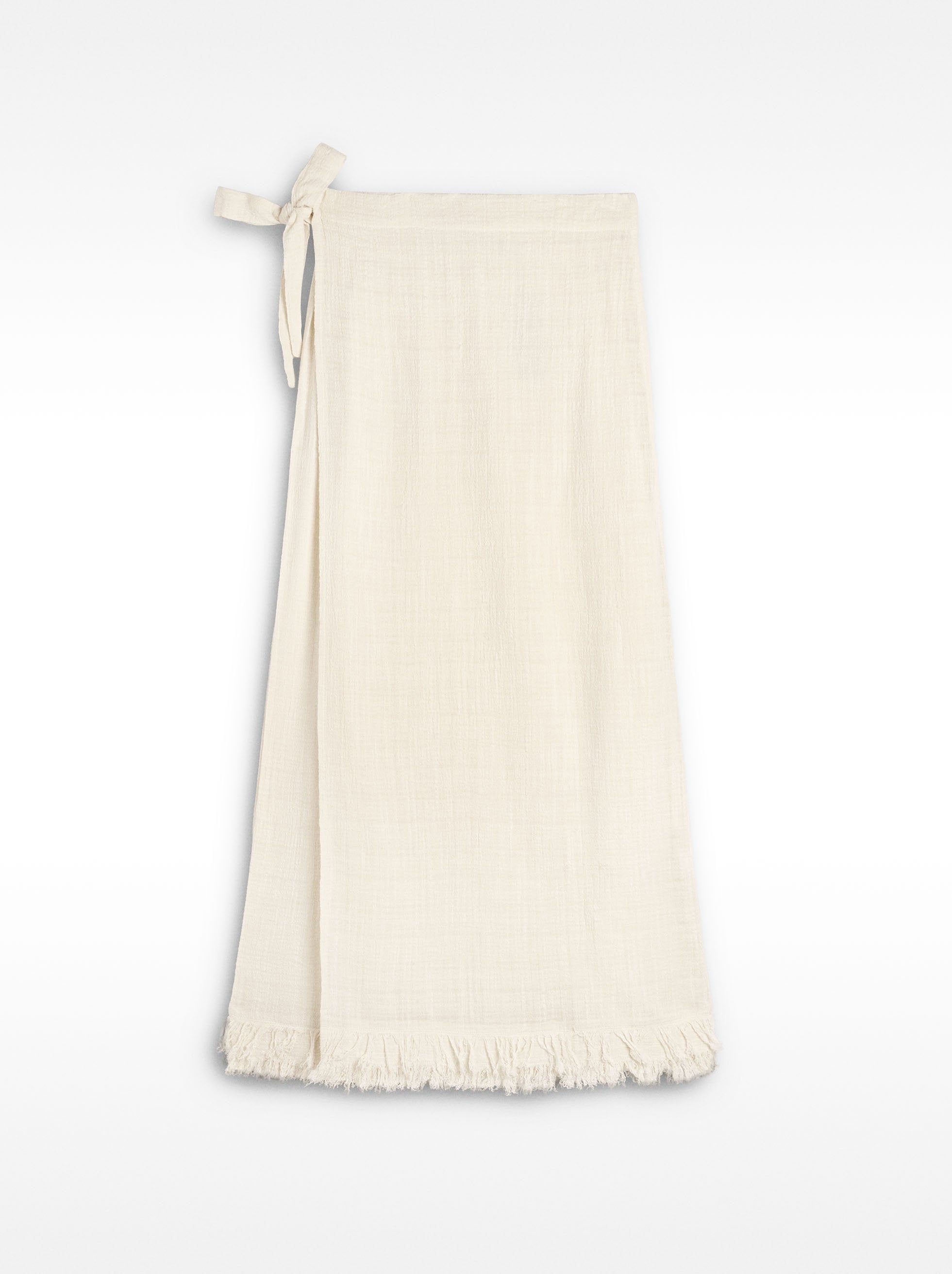 Falda Larga Mezcla De Lino