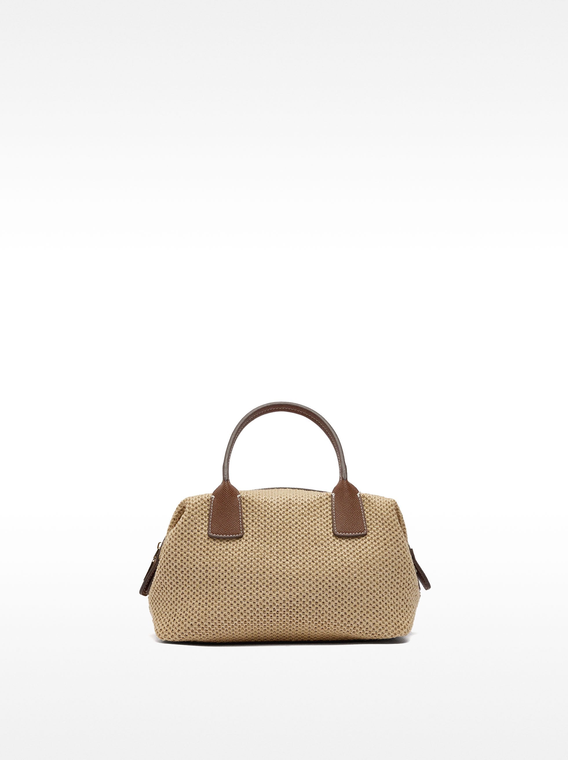 Bolso Tote Efecto Rafia Con Bandolera M