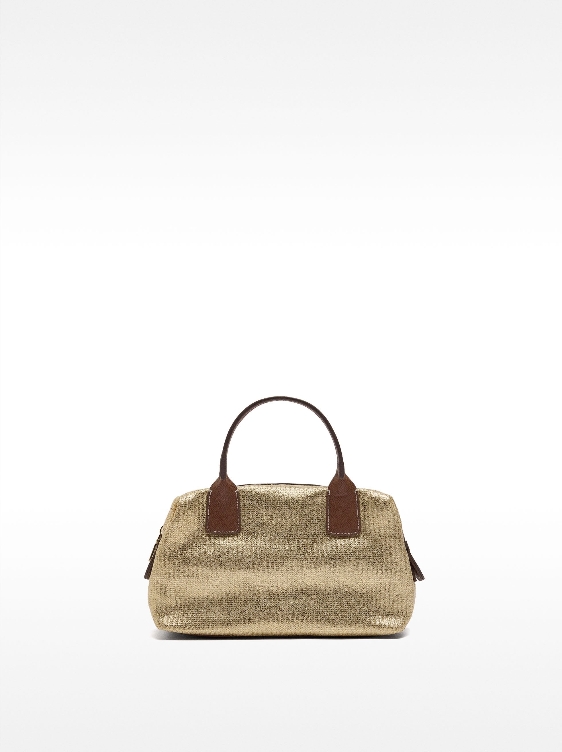 Bolso Tote Efecto Rafia Con Bandolera M