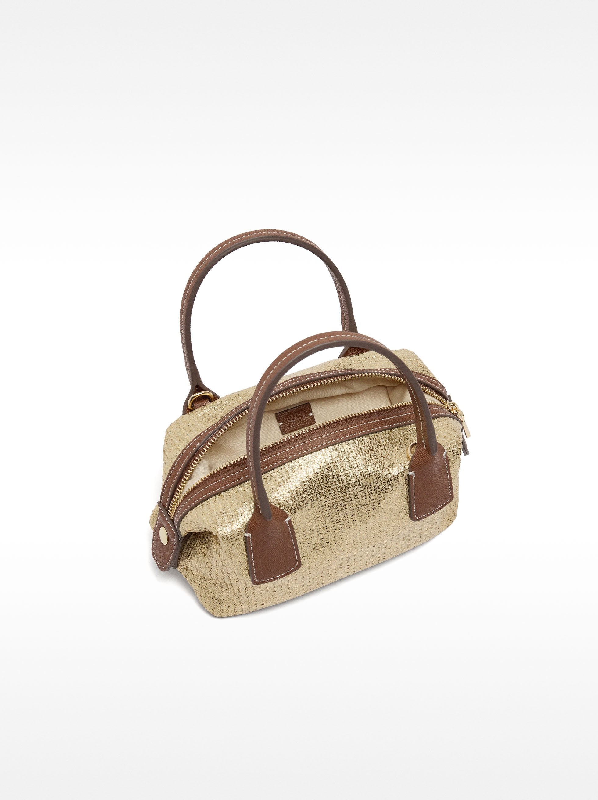 Bolso Tote Efecto Rafia Con Bandolera S