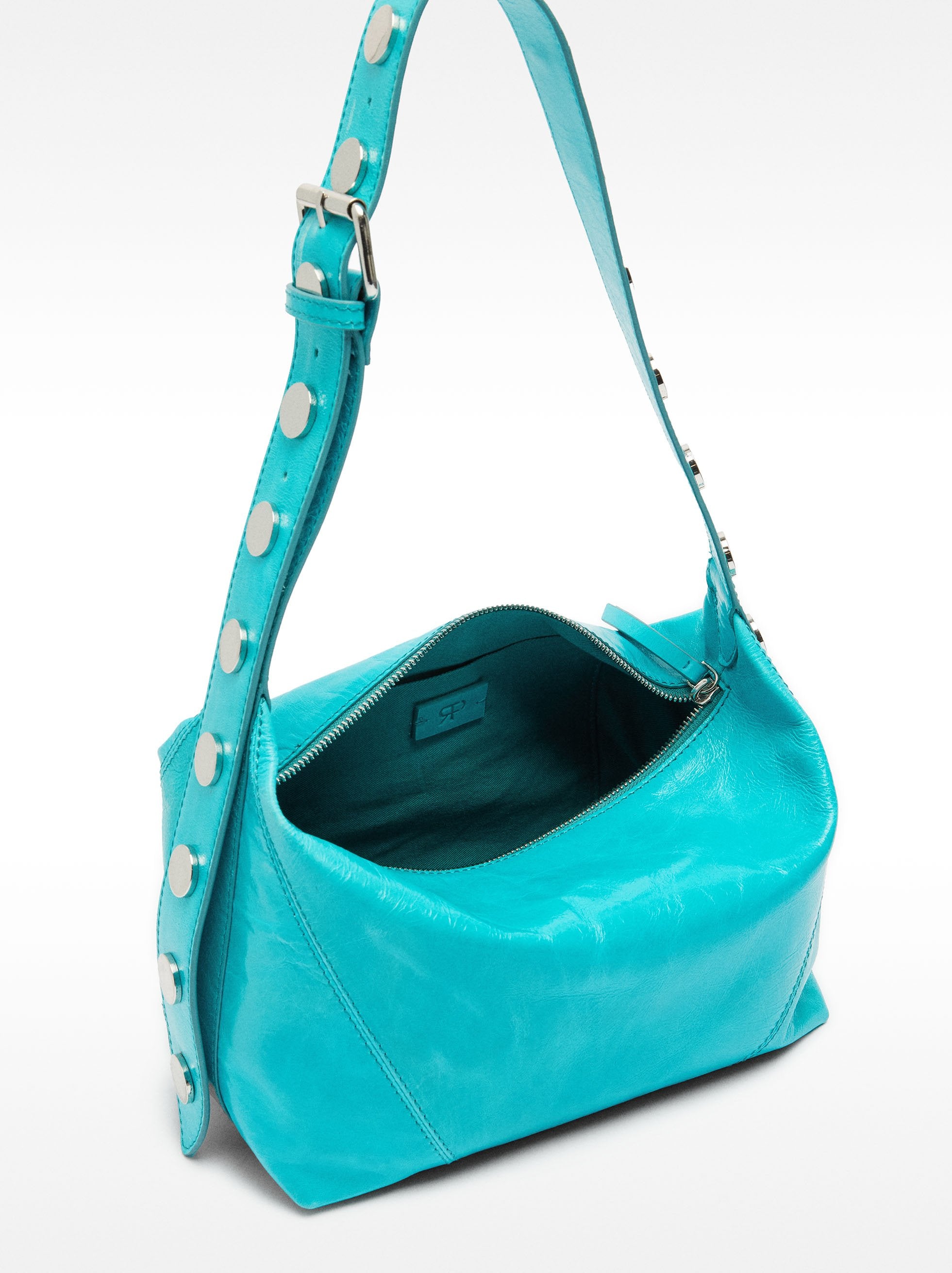 Bolso De Hombro De Piel