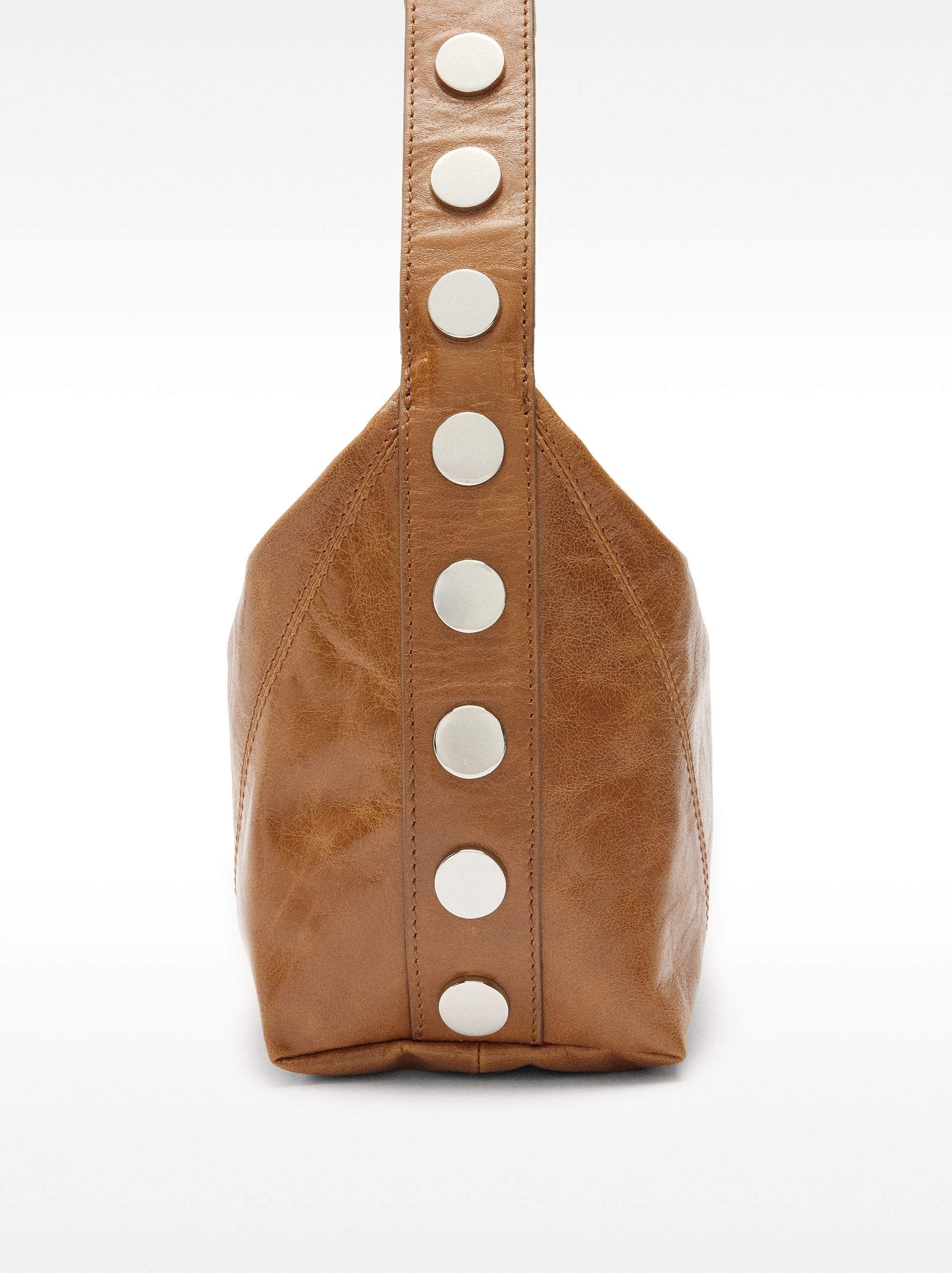 Bolso De Hombro De Piel