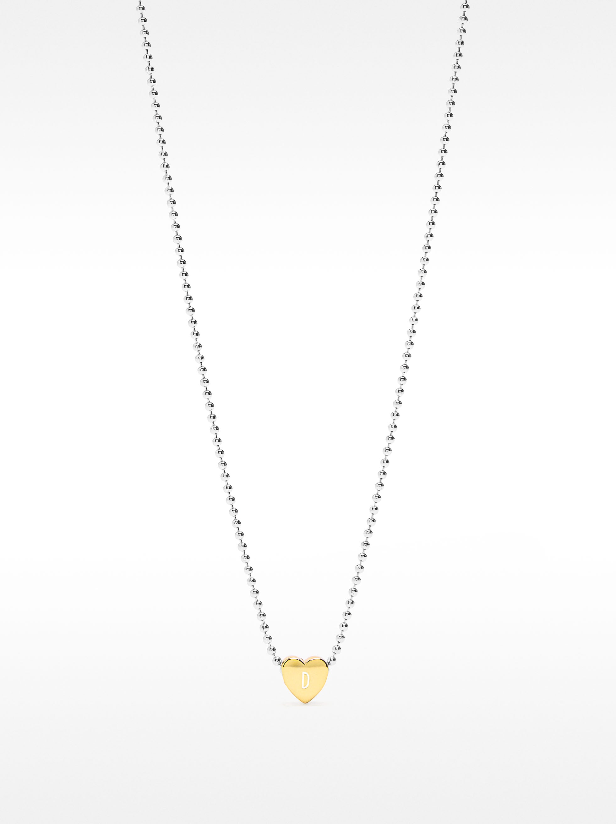 Collar Corto Con Colgante De Corazón – Plata De Ley 925