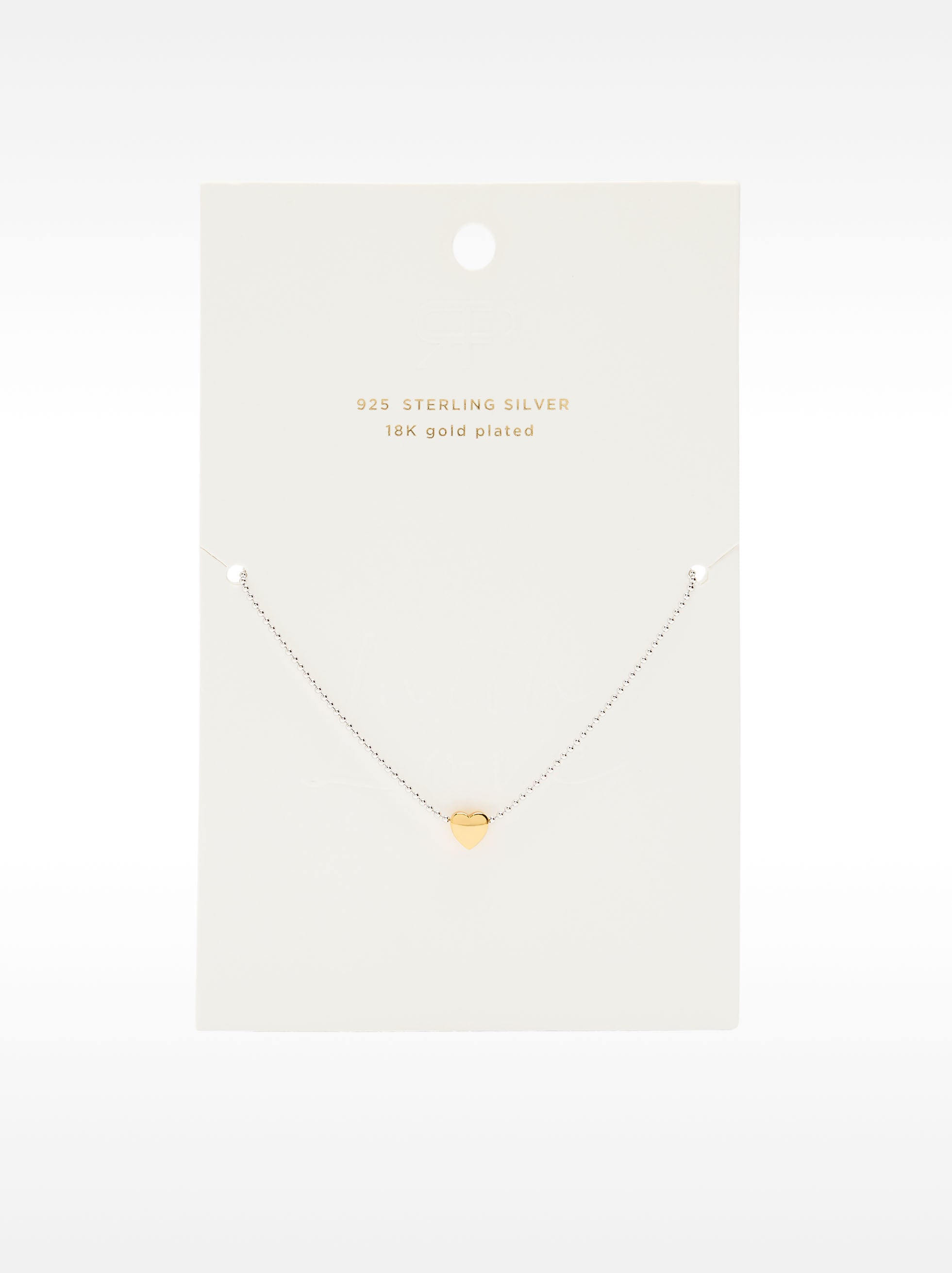 Collar Corto Con Colgante De Corazón – Plata De Ley 925