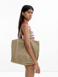 Bolso Shopper De Piel Con Tachuelas