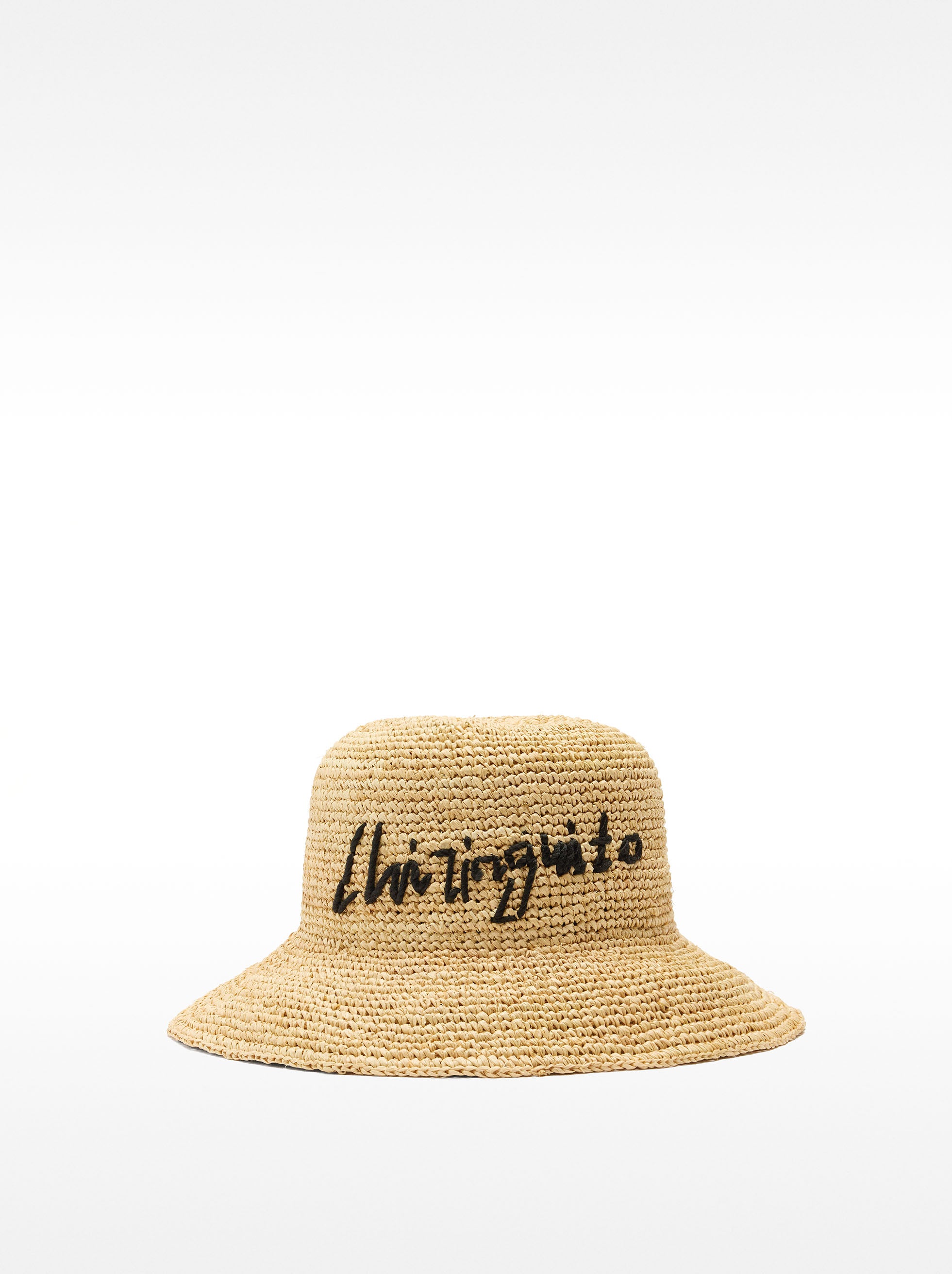 Sombrero De Rafia Con Texto