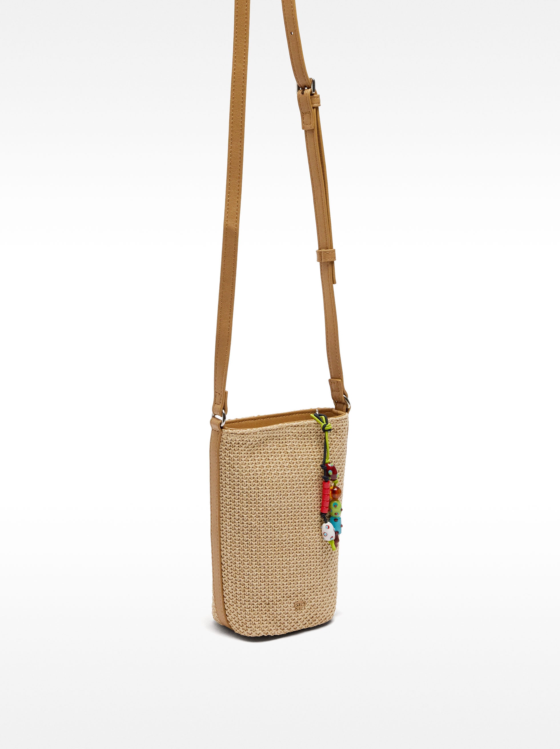 Bolso Para Móvil Efecto Rafia