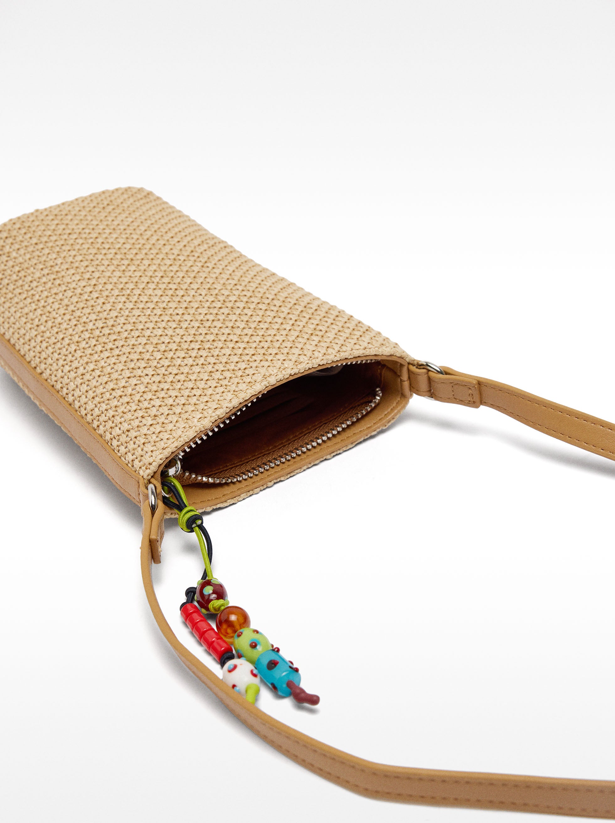 Bolso Para Móvil Efecto Rafia