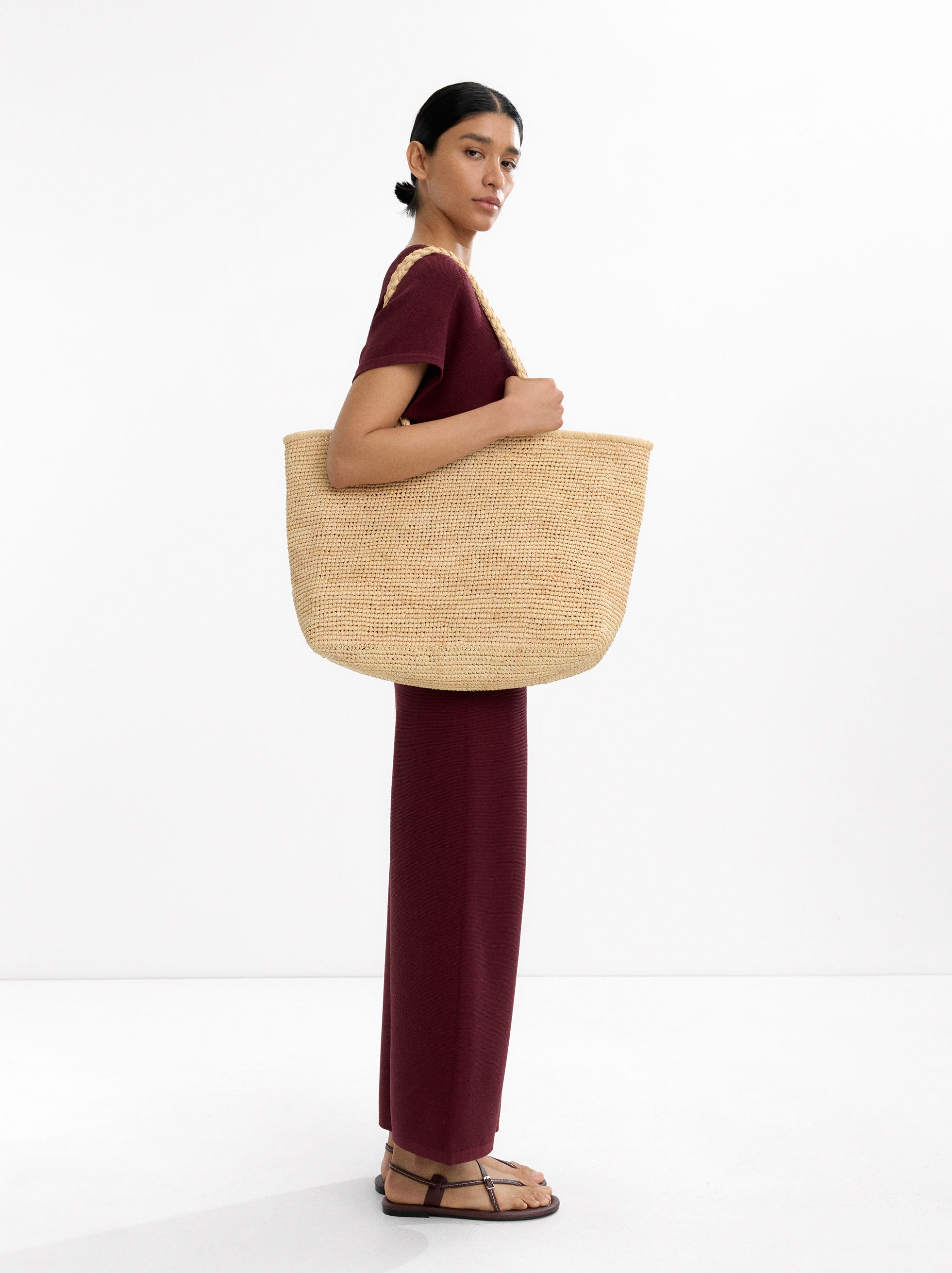 Pantalón De Punto Con Cordón Ajustable