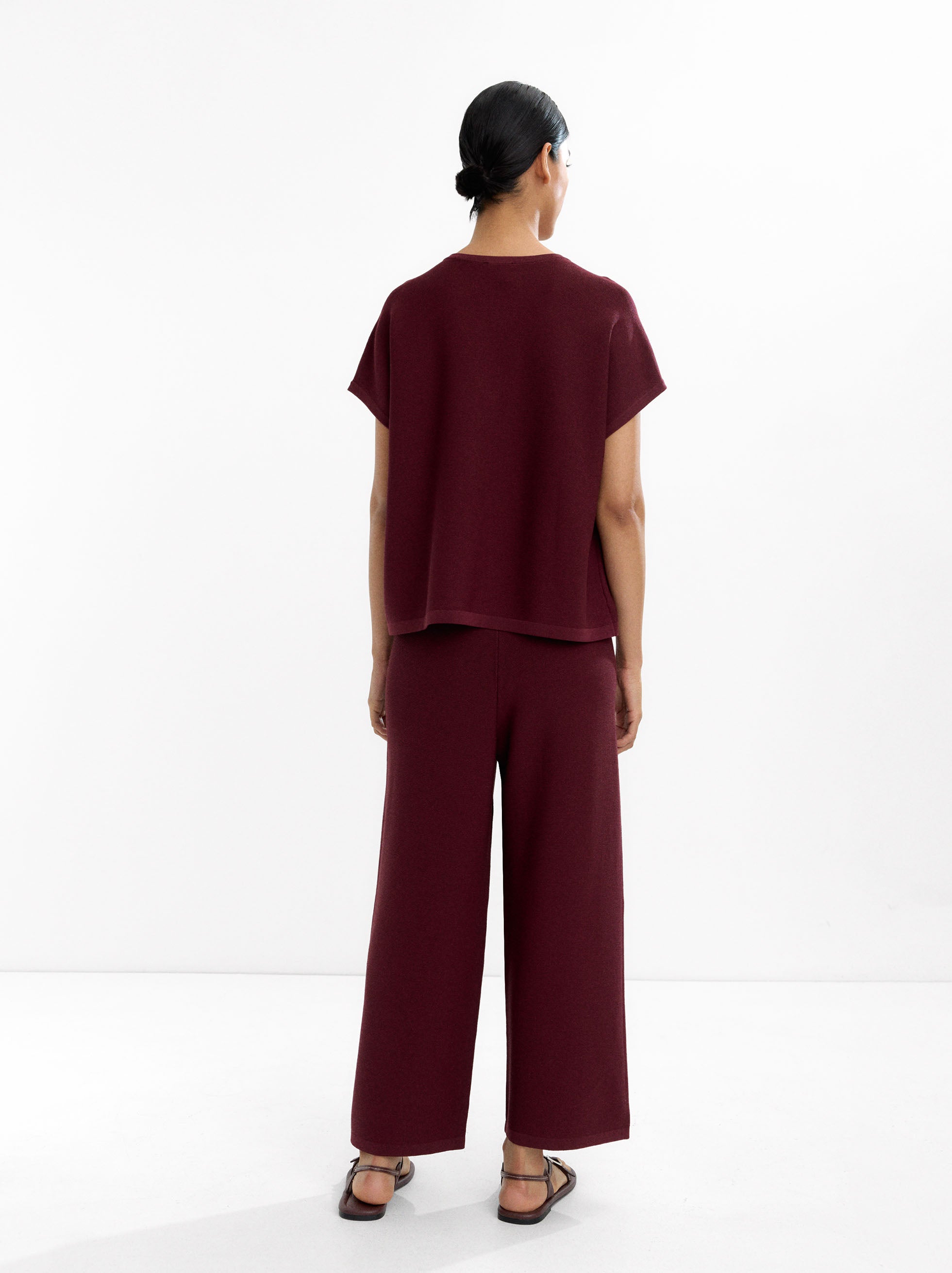 Pantalón De Punto Con Cordón Ajustable