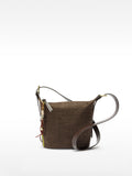 Bolso De Hombro De Efecto Rafia Con Colgante