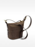 Bolso De Hombro De Efecto Rafia Con Colgante