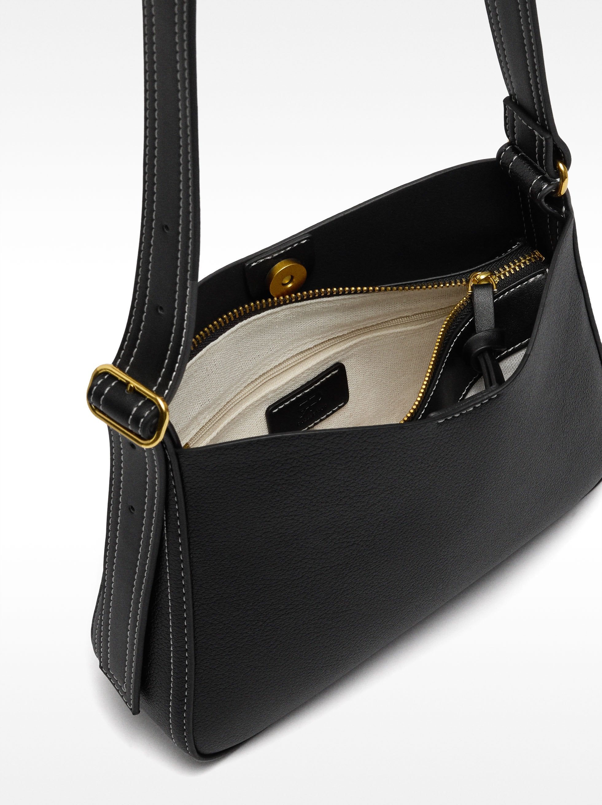 Bolso Bandolera Con Textura