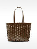 Bolso Shopper Trenzado Con Nudos
